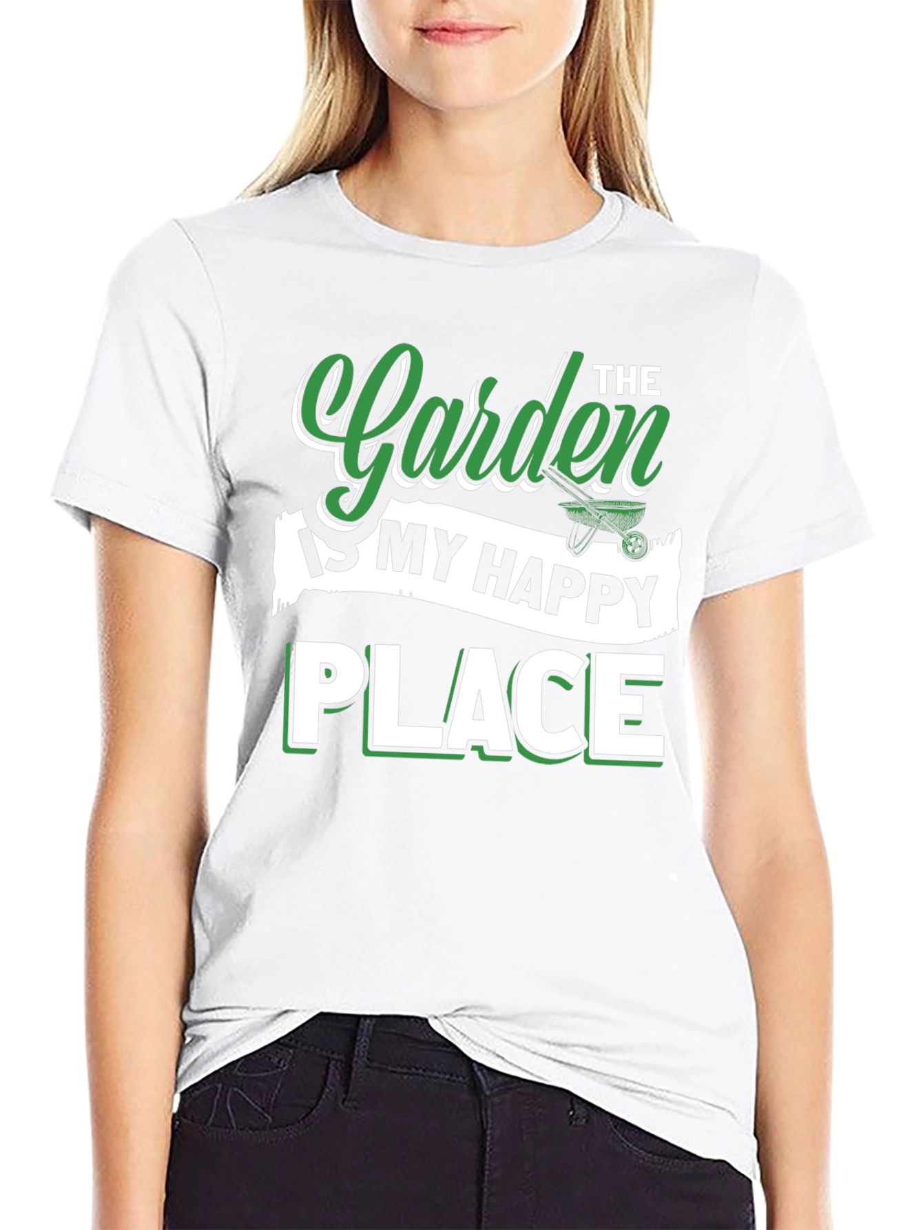 Garden Happy Place T-Shirt Gardener Tee