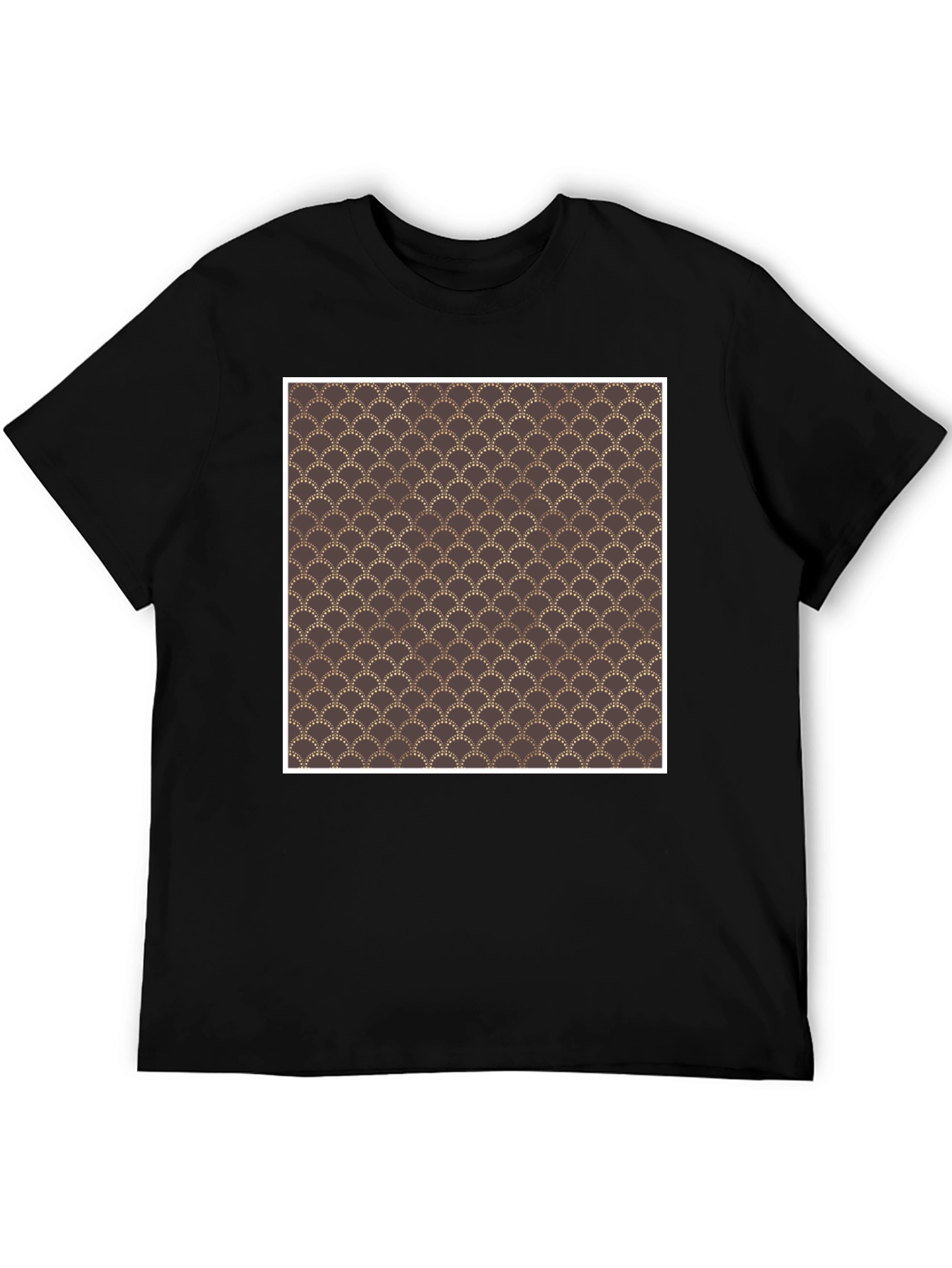 Art Deco Pattern Black T-Shirt