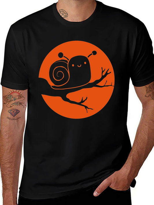 Cute Snail Graphic Tee - Unique Design
