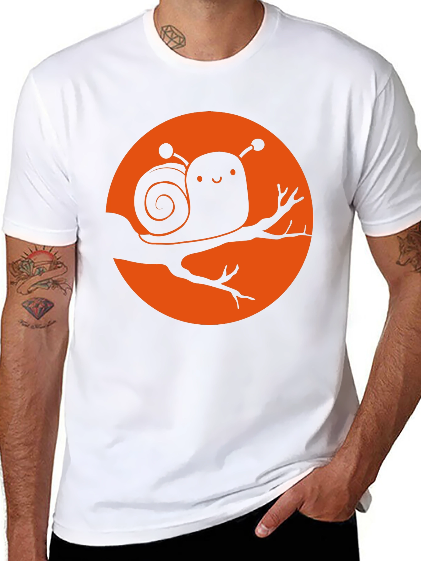 Cute Snail Graphic Tee - Unique Design