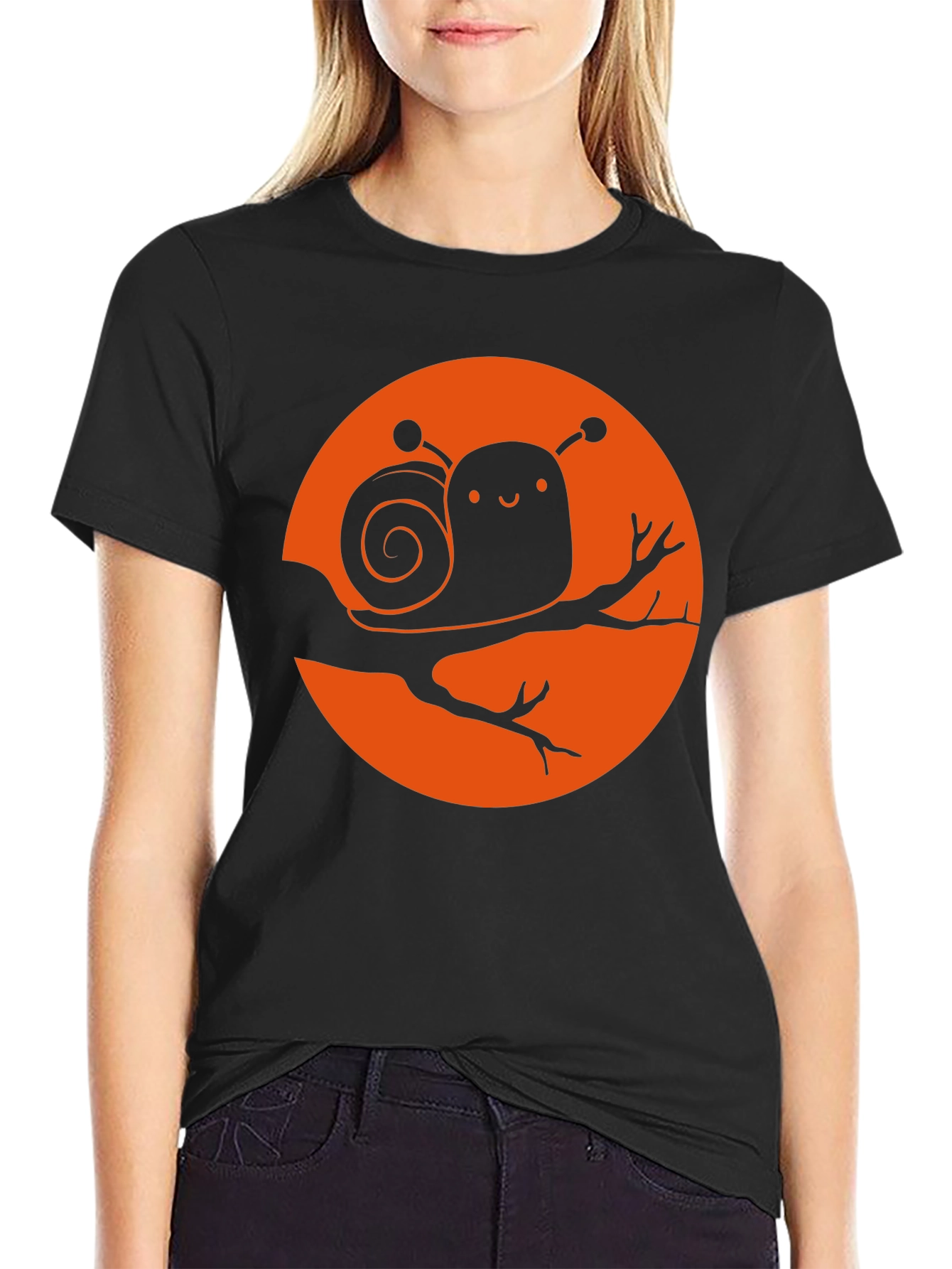Cute Snail Graphic Tee - Unique Design
