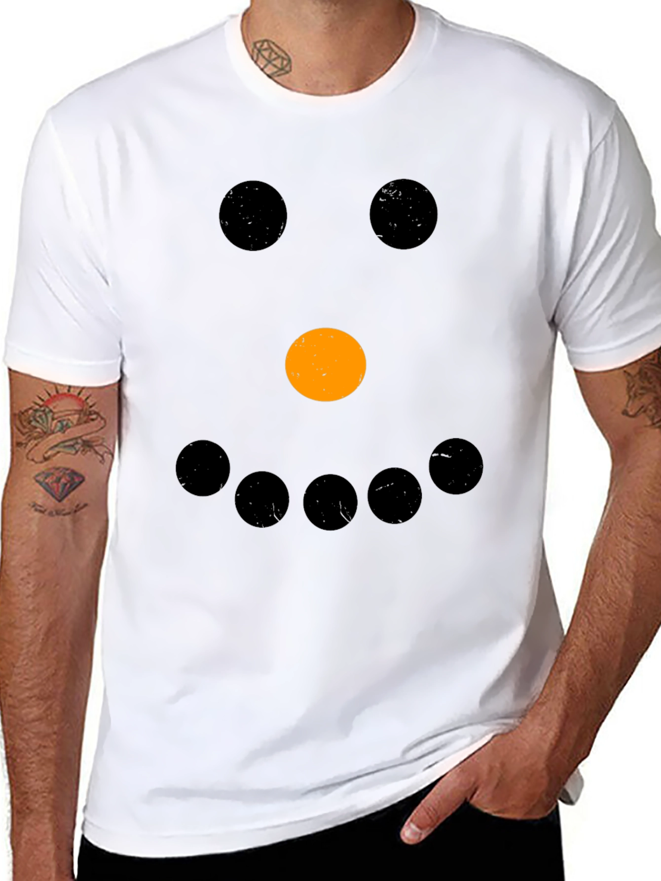 Smiley Face Black T-Shirt