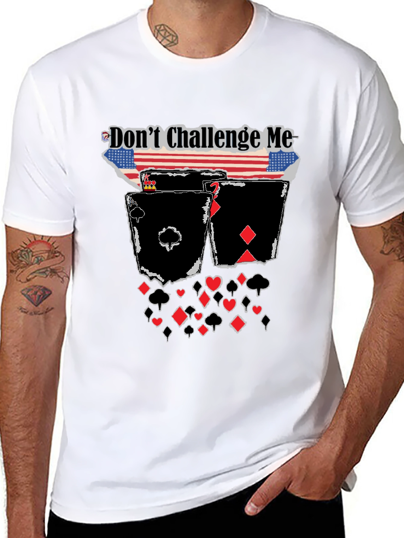 Dont Challenge Me Poker T-Shirt