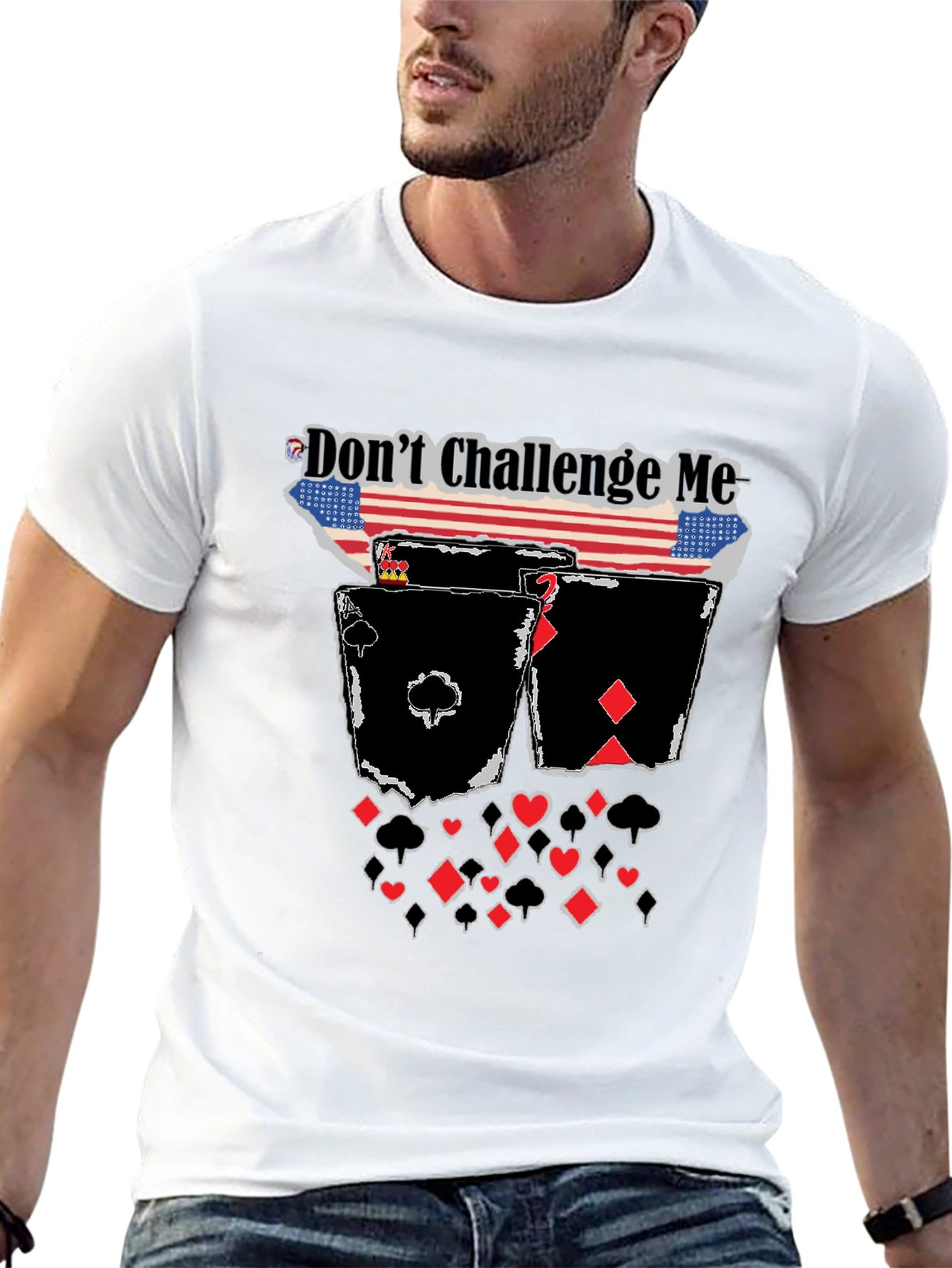 Dont Challenge Me Poker T-Shirt