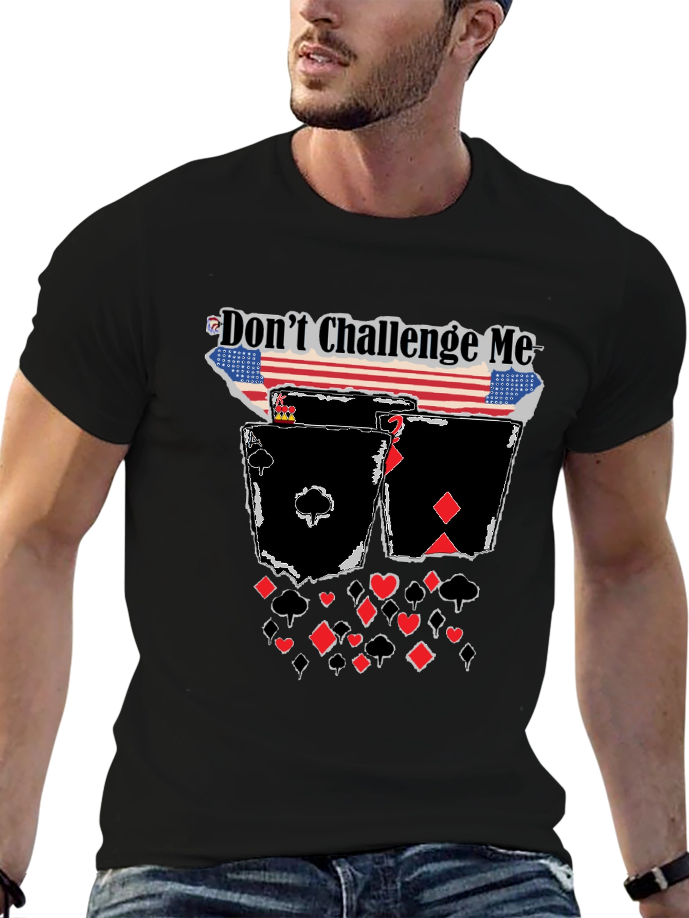 Dont Challenge Me Poker T-Shirt