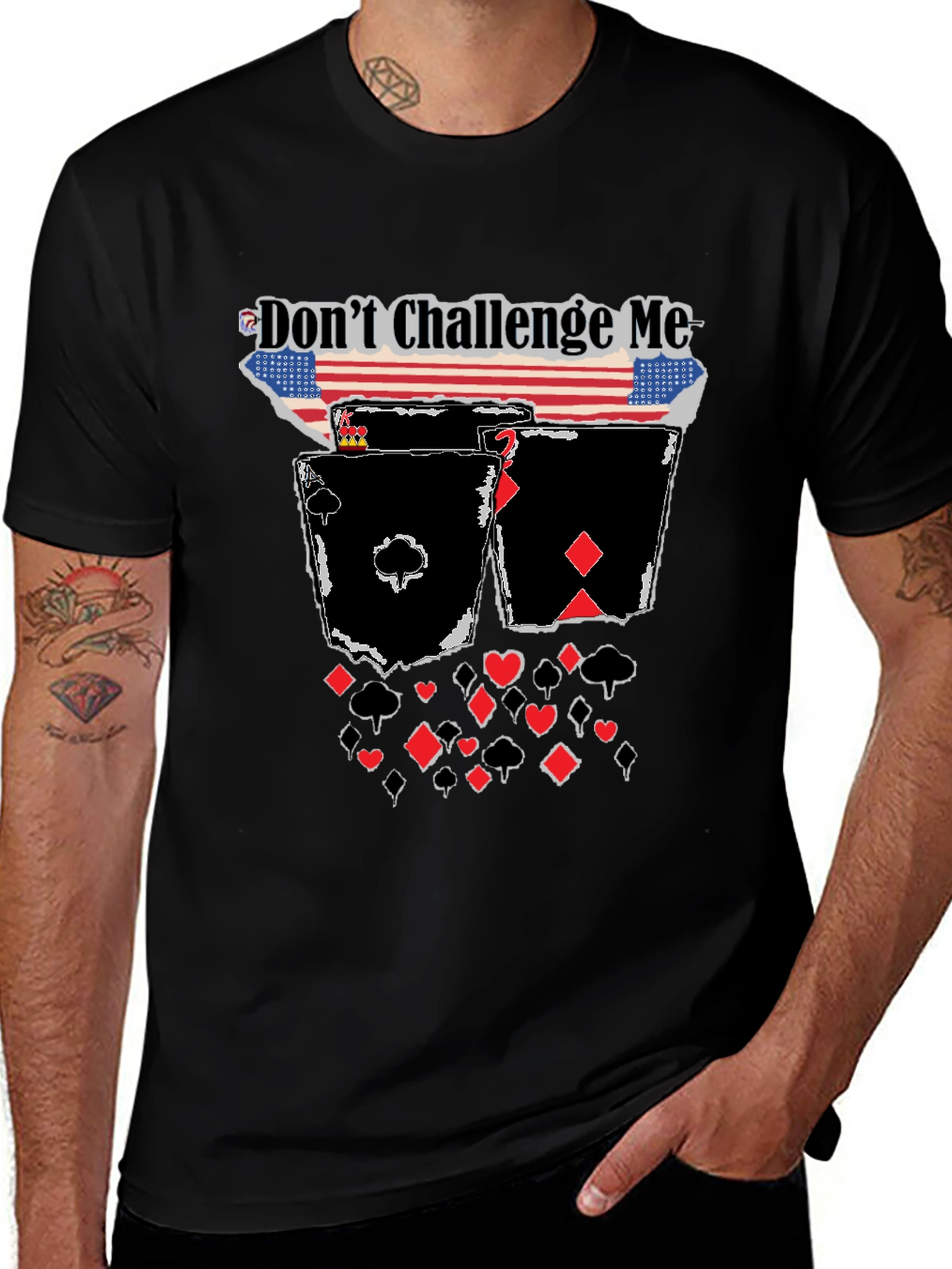 Dont Challenge Me Poker T-Shirt