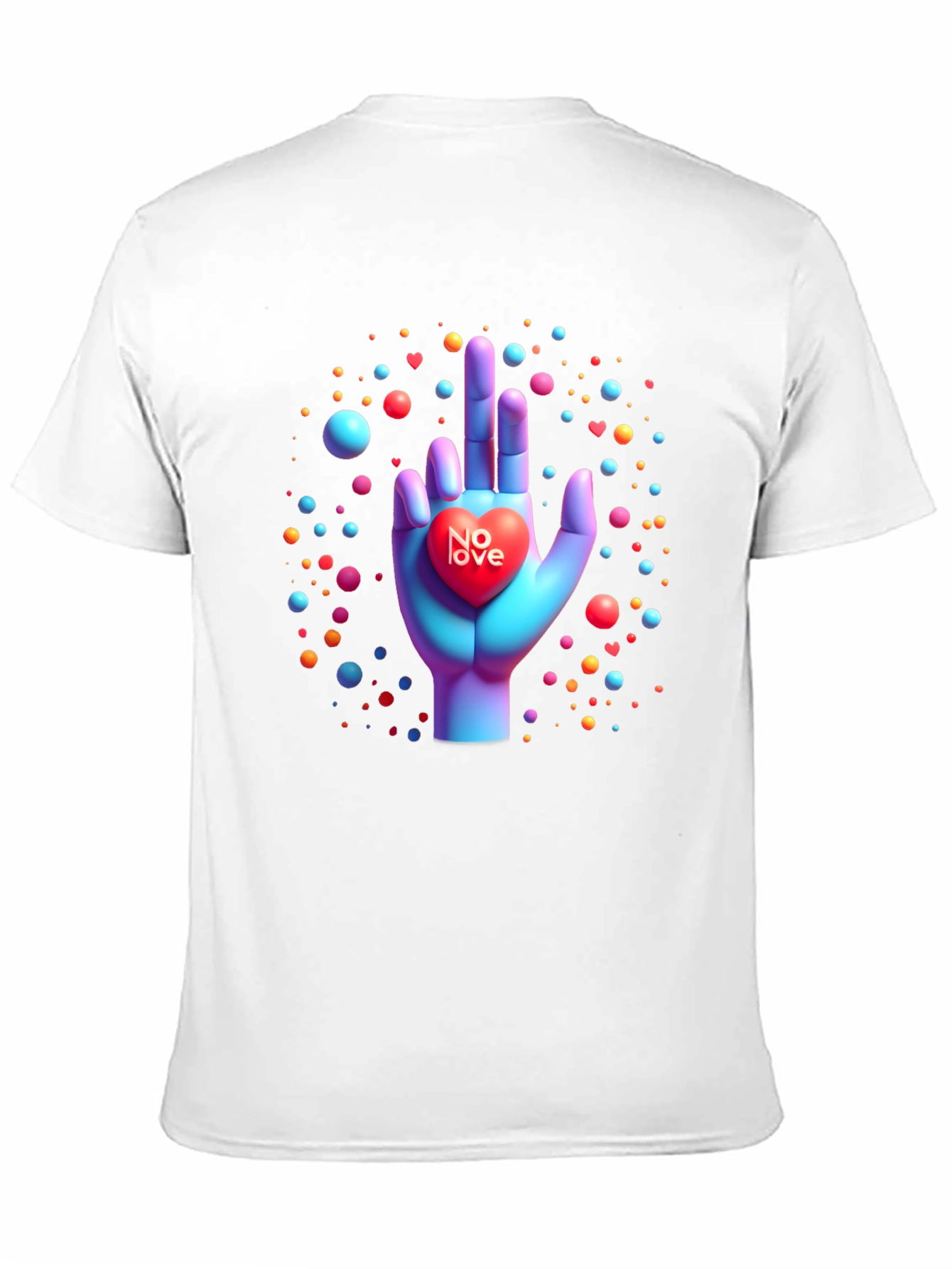 No Love Graphic Tee - Edgy Anti-Valentines Style