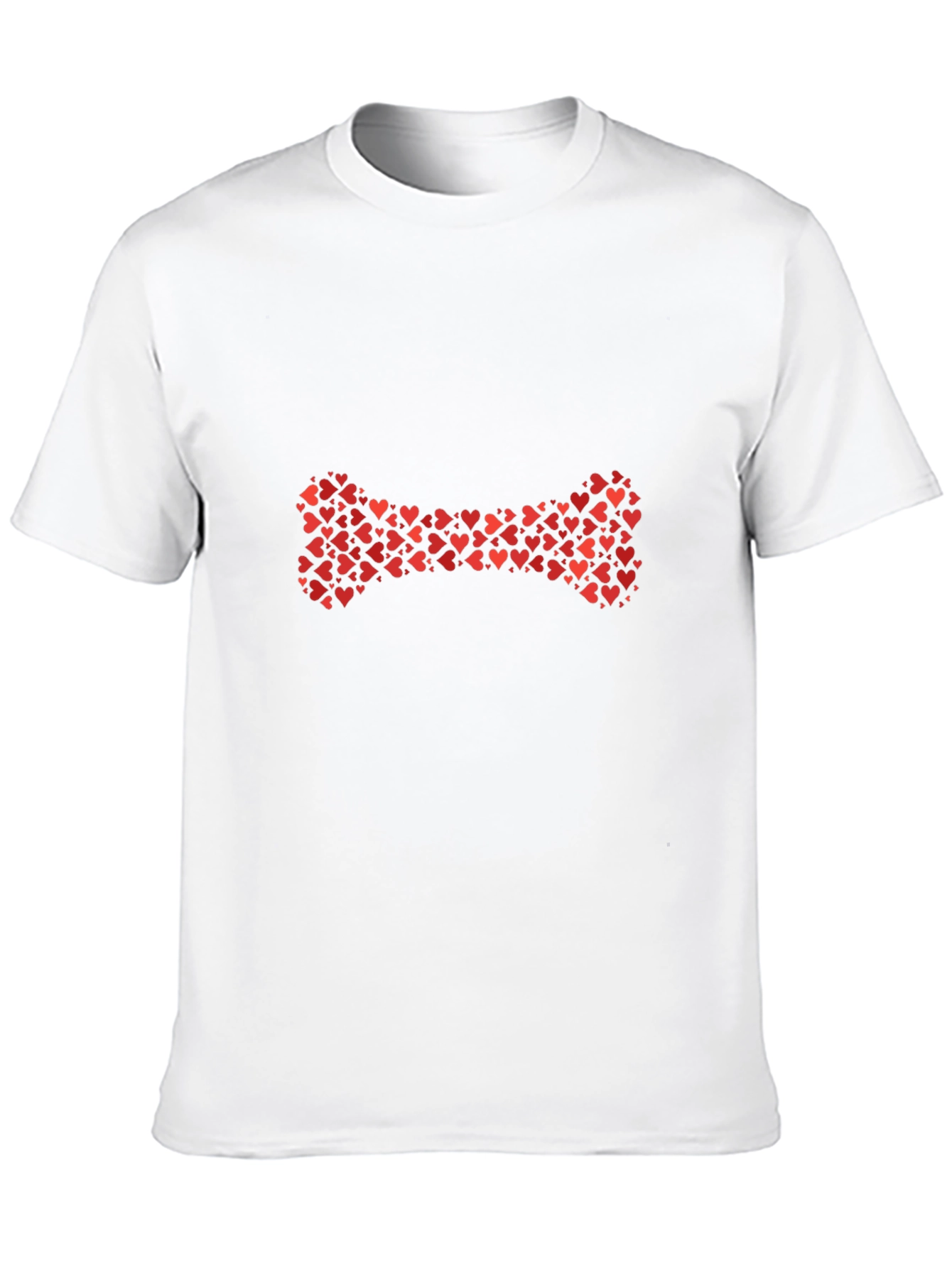 Heart Bone Graphic Black T-Shirt