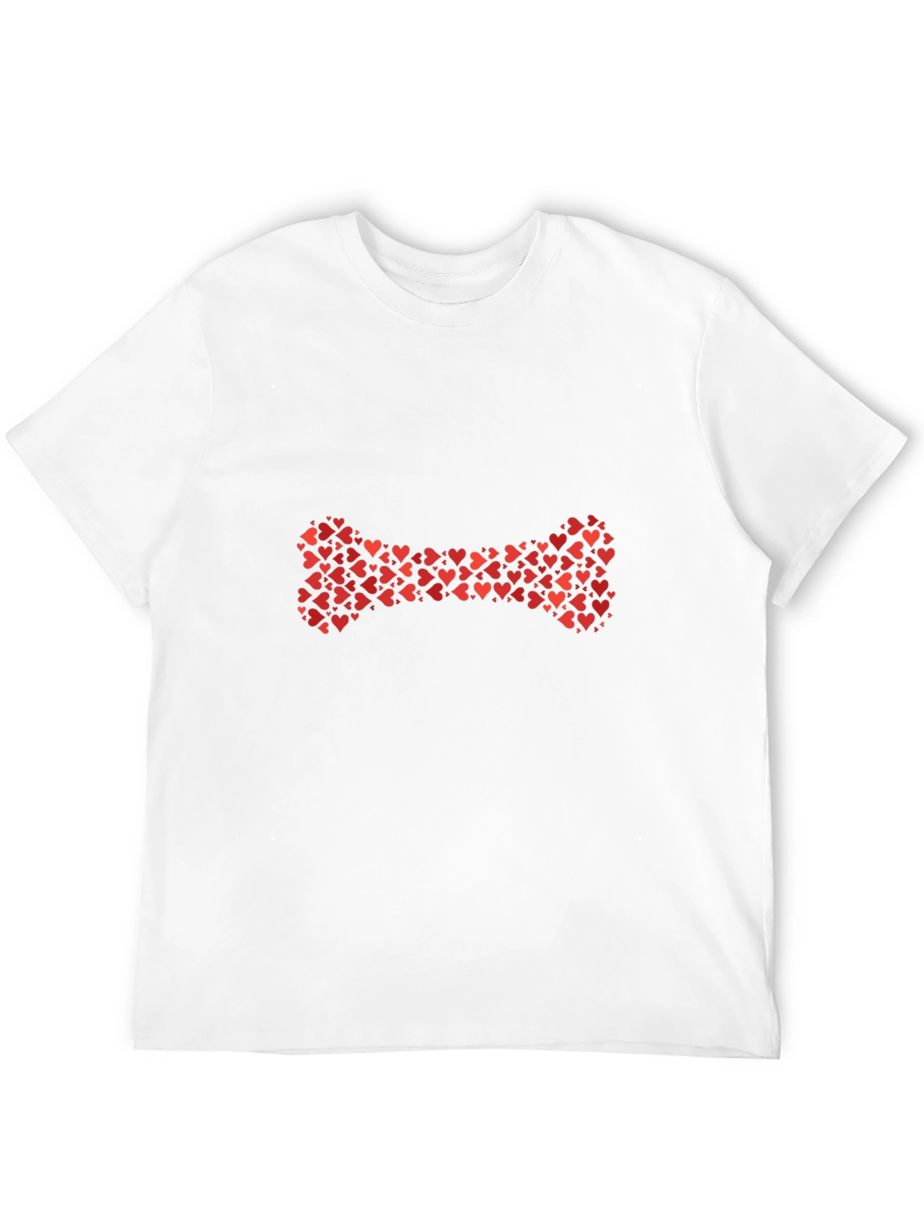 Heart Bone Graphic Black T-Shirt