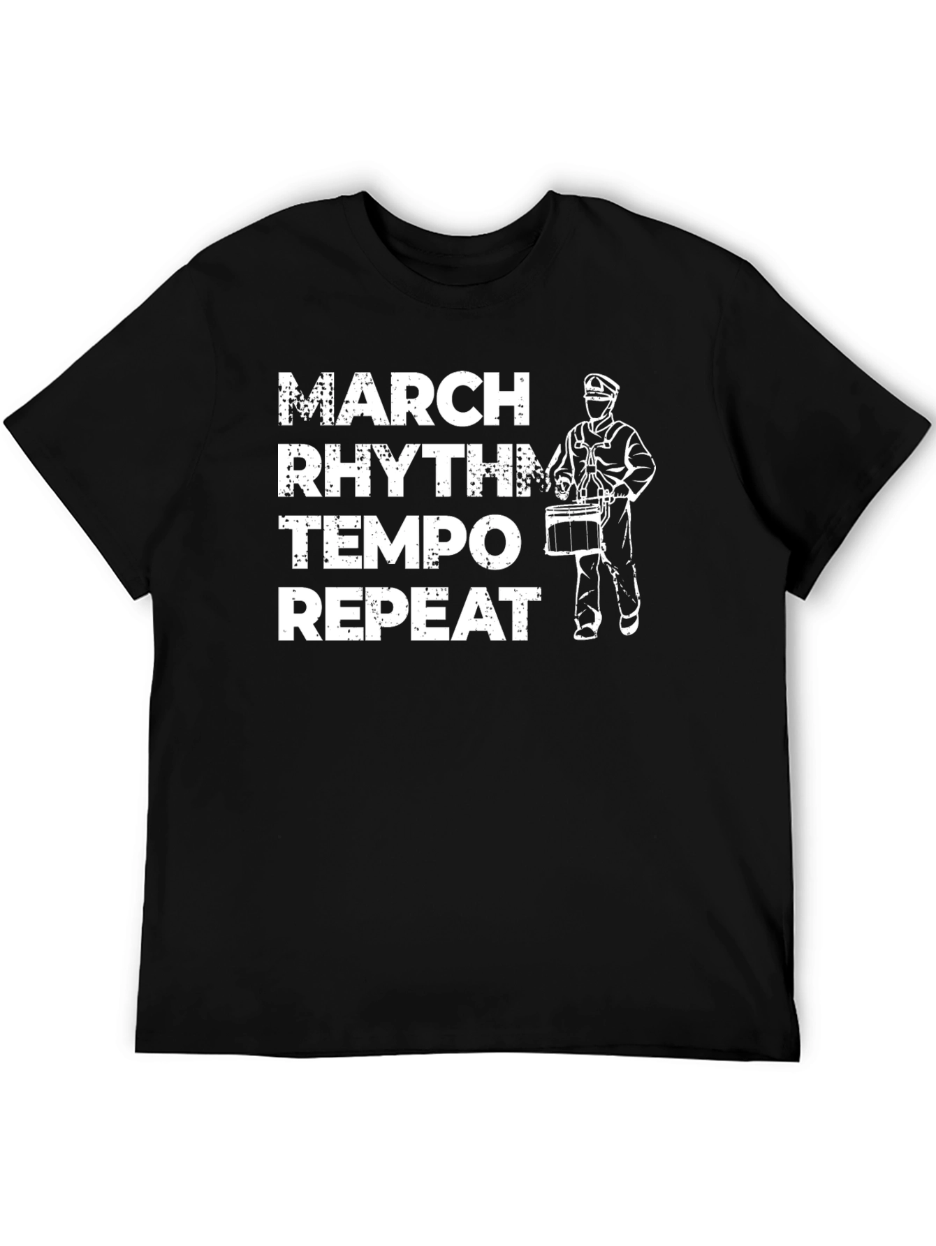 March Rhythm Tempo Repeat Drummer T-Shirt