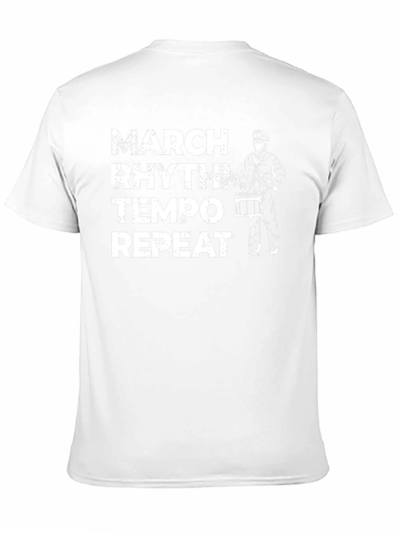 March Rhythm Tempo Repeat Drummer T-Shirt