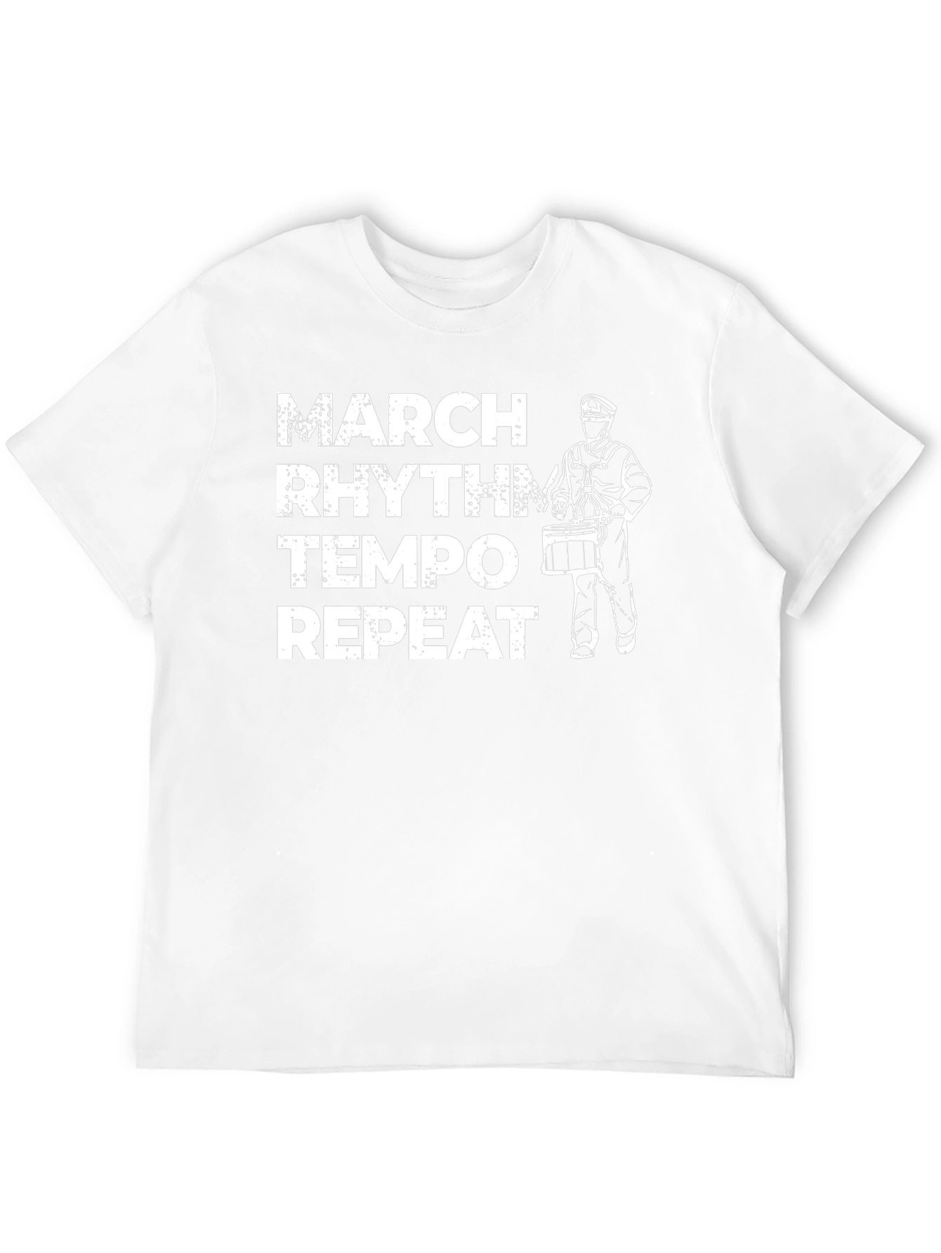 March Rhythm Tempo Repeat Drummer T-Shirt