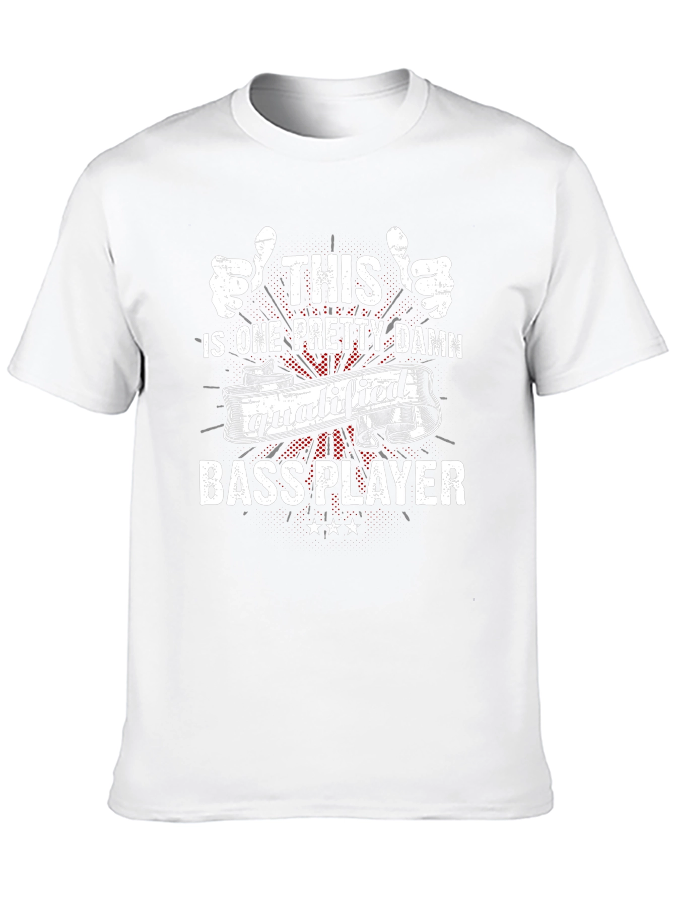 Qualified Bass Player Graphic T-Shirt - Black
