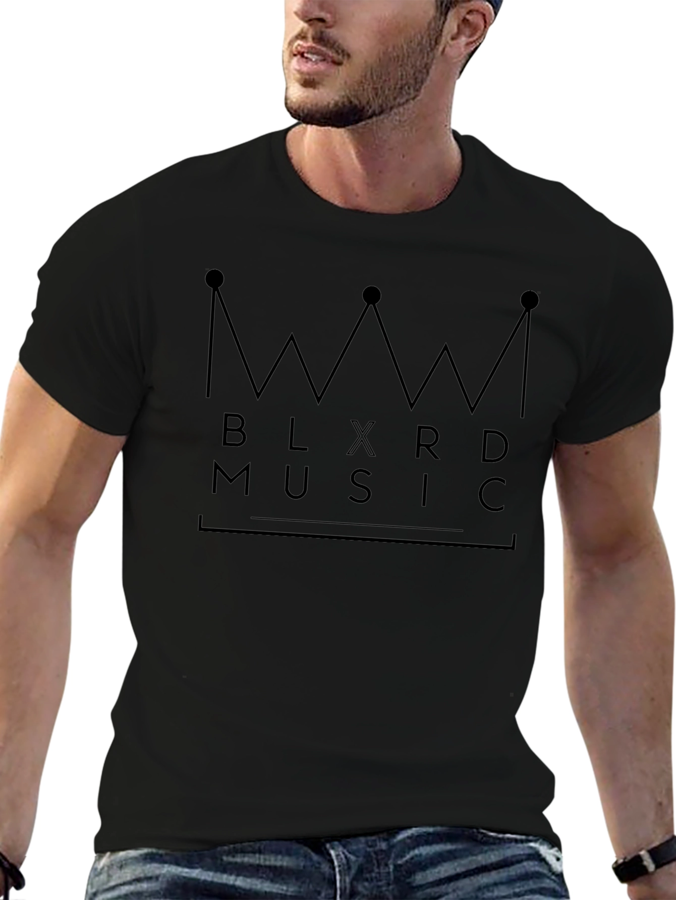 BLXRD Music Graphic Print Black T-Shirt