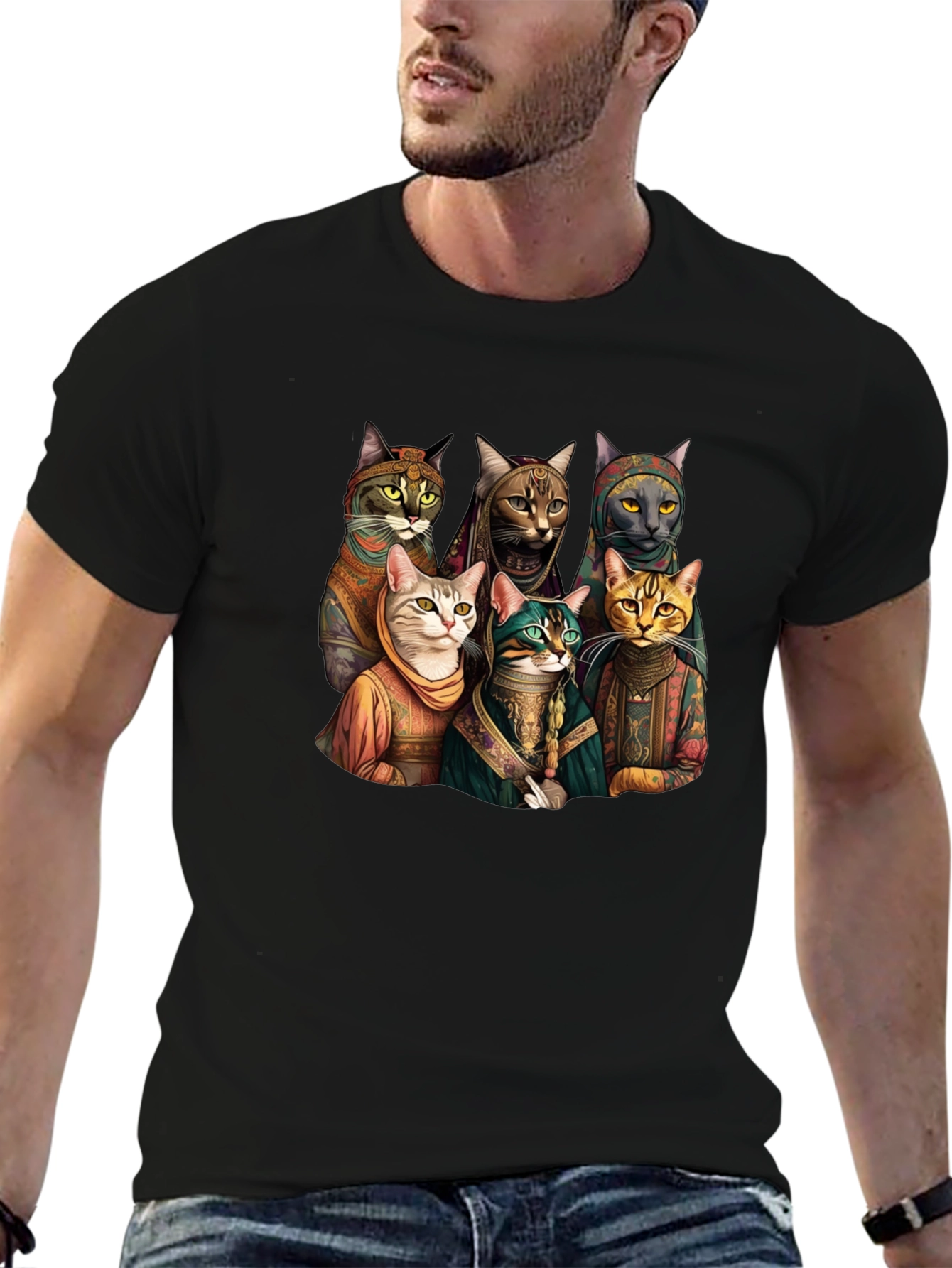 Cats Band Funny Graphic Tee