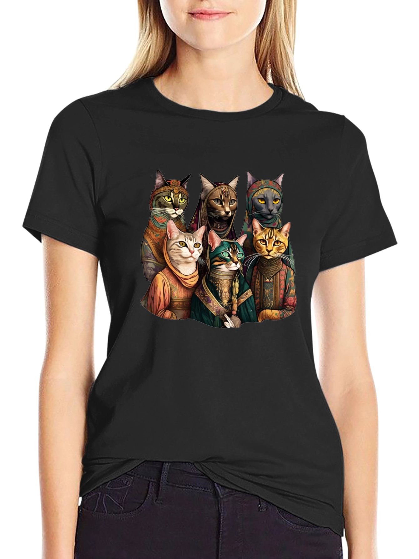 Cats Band Funny Graphic Tee
