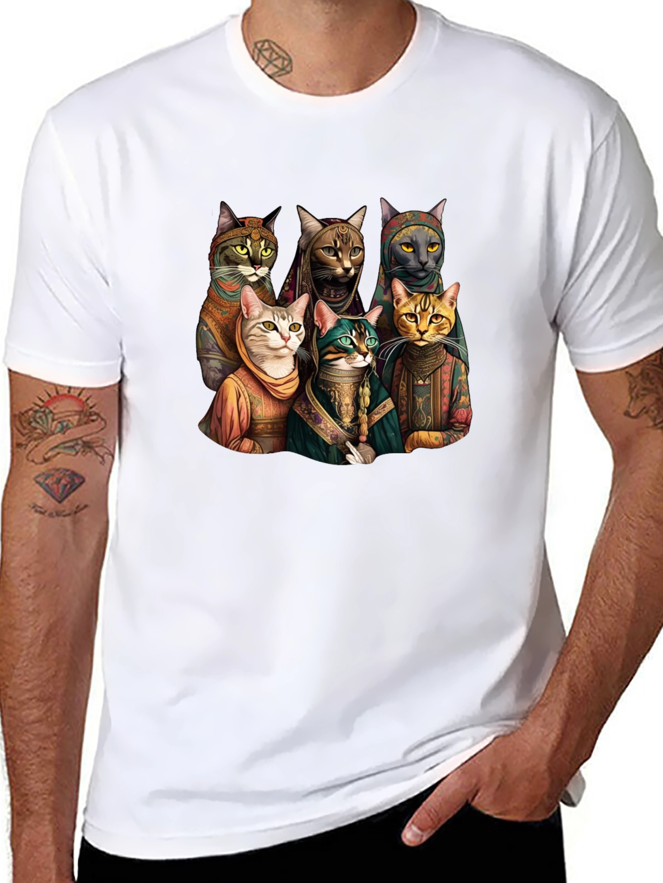 Cats Band Funny Graphic Tee