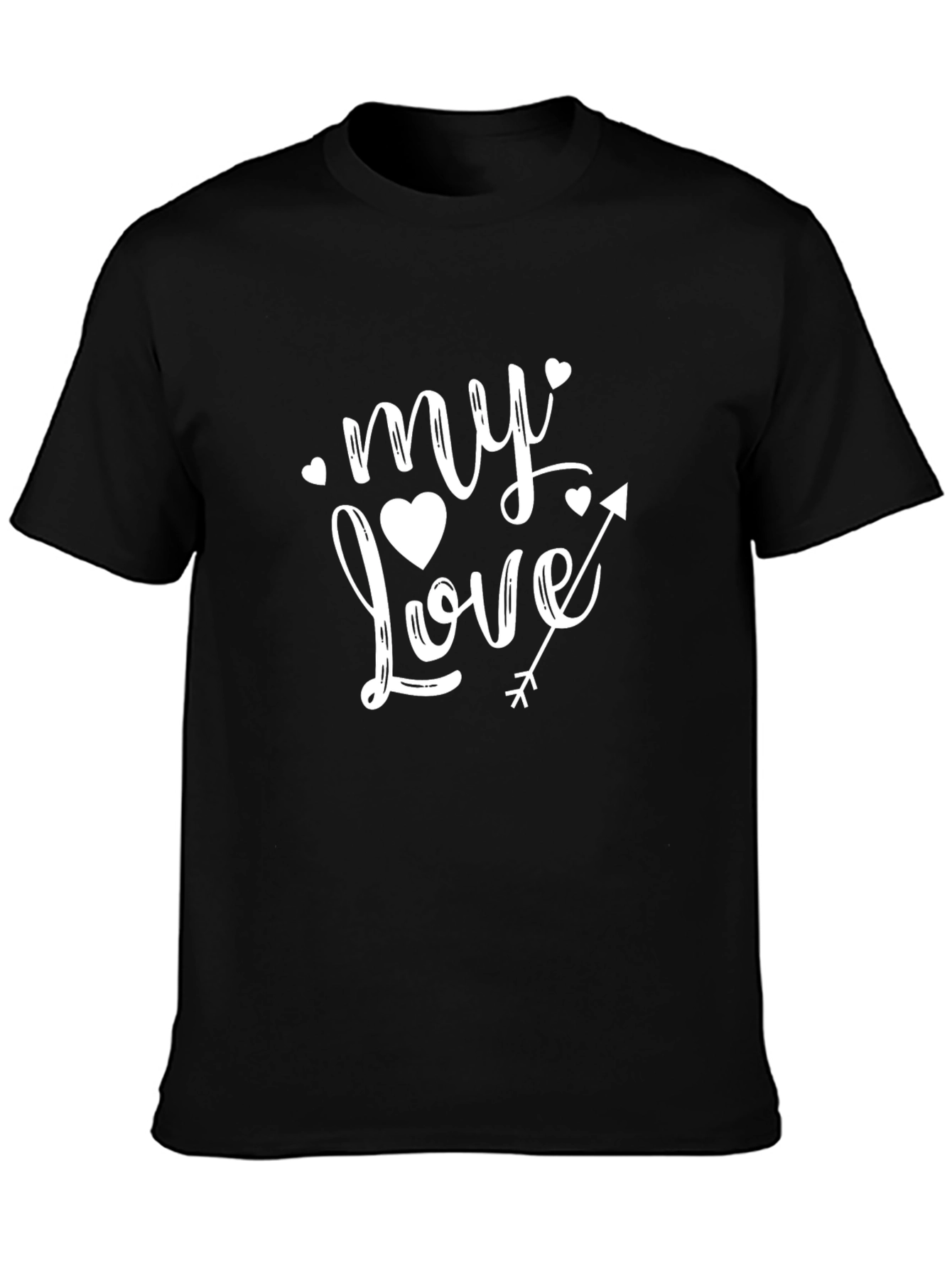 My Love Valentines T-Shirt Heart Arrow Graphic Tee