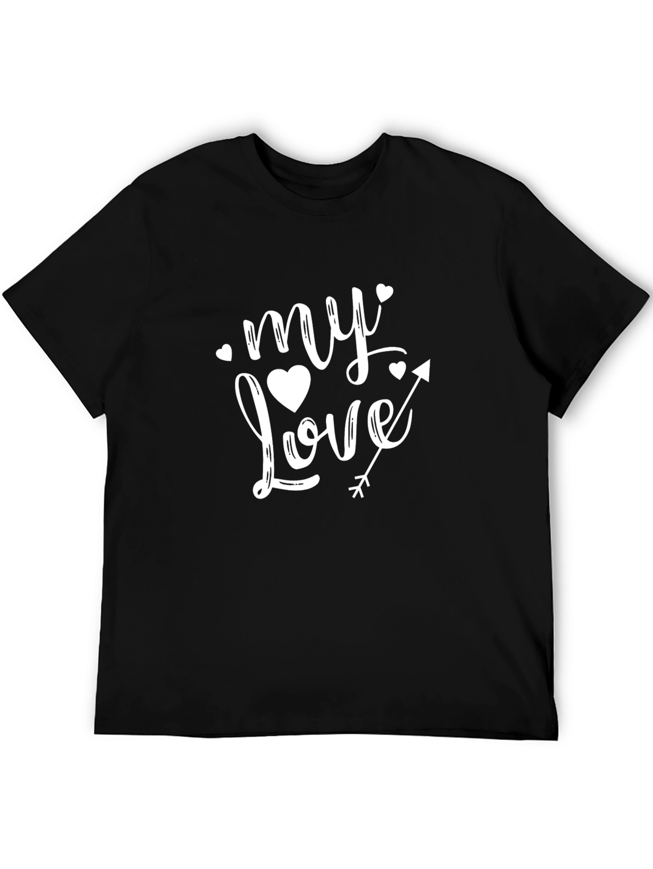 My Love Valentines T-Shirt Heart Arrow Graphic Tee