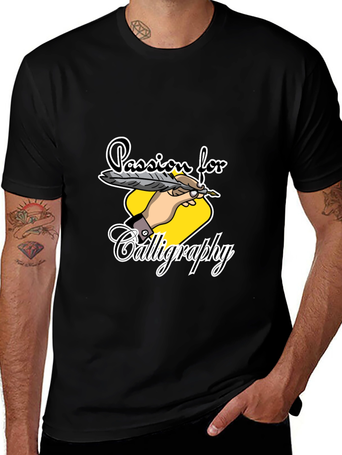 Passion for Calligraphy T-Shirt - Classic Black Tee