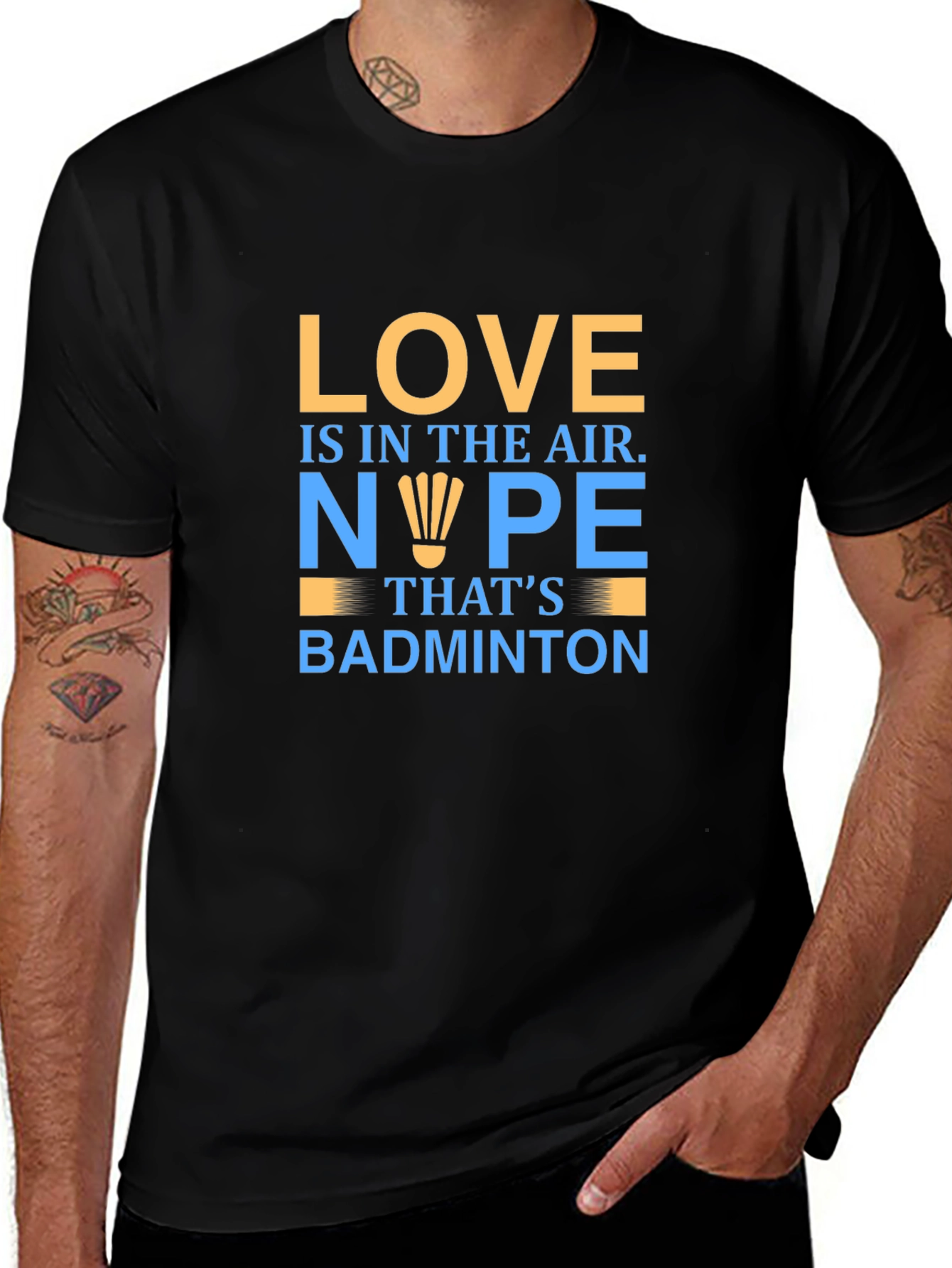 Love is in the Air Badminton T-Shirt