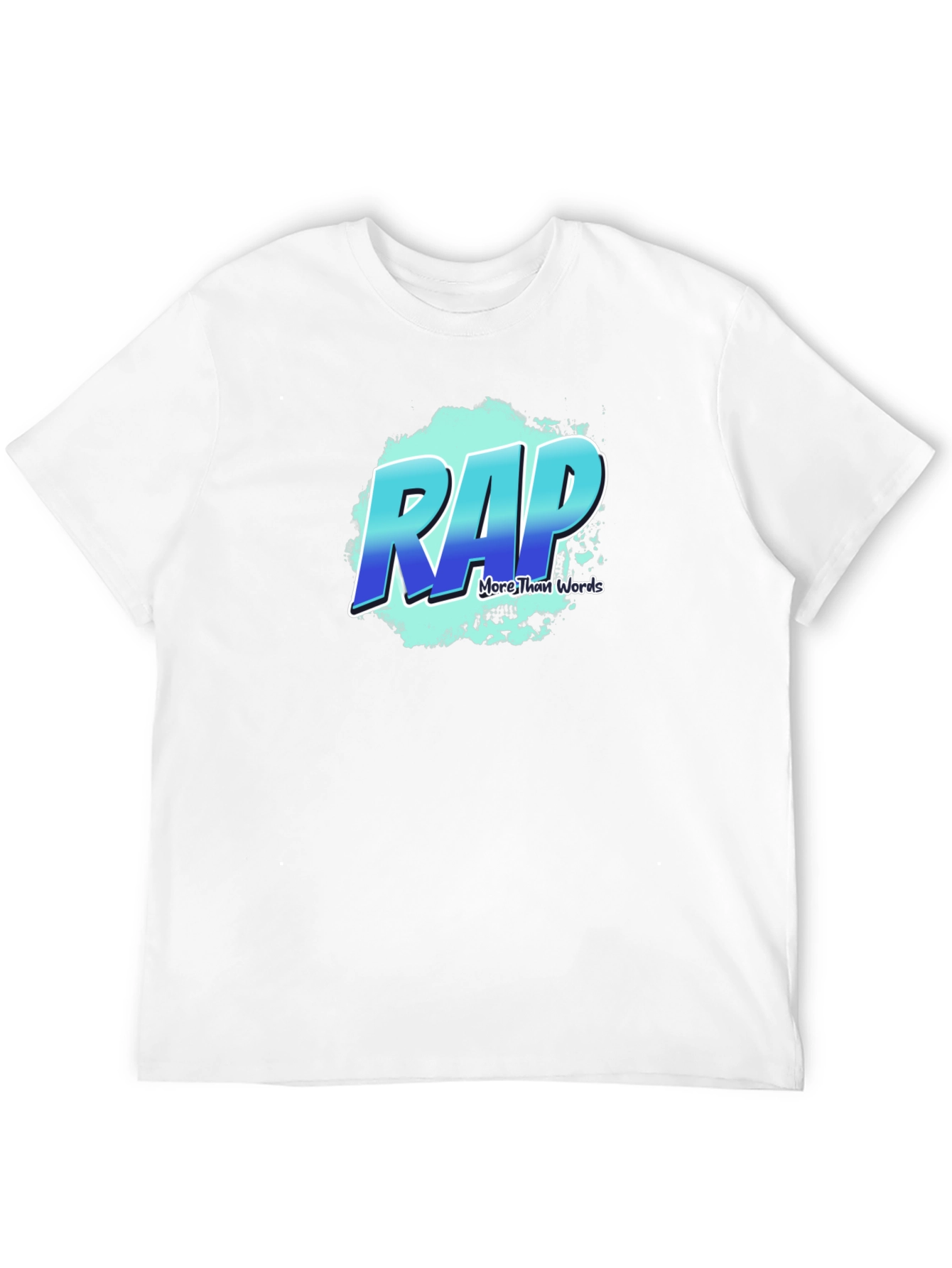 RAP More Than Words Black Graphic T-Shirt