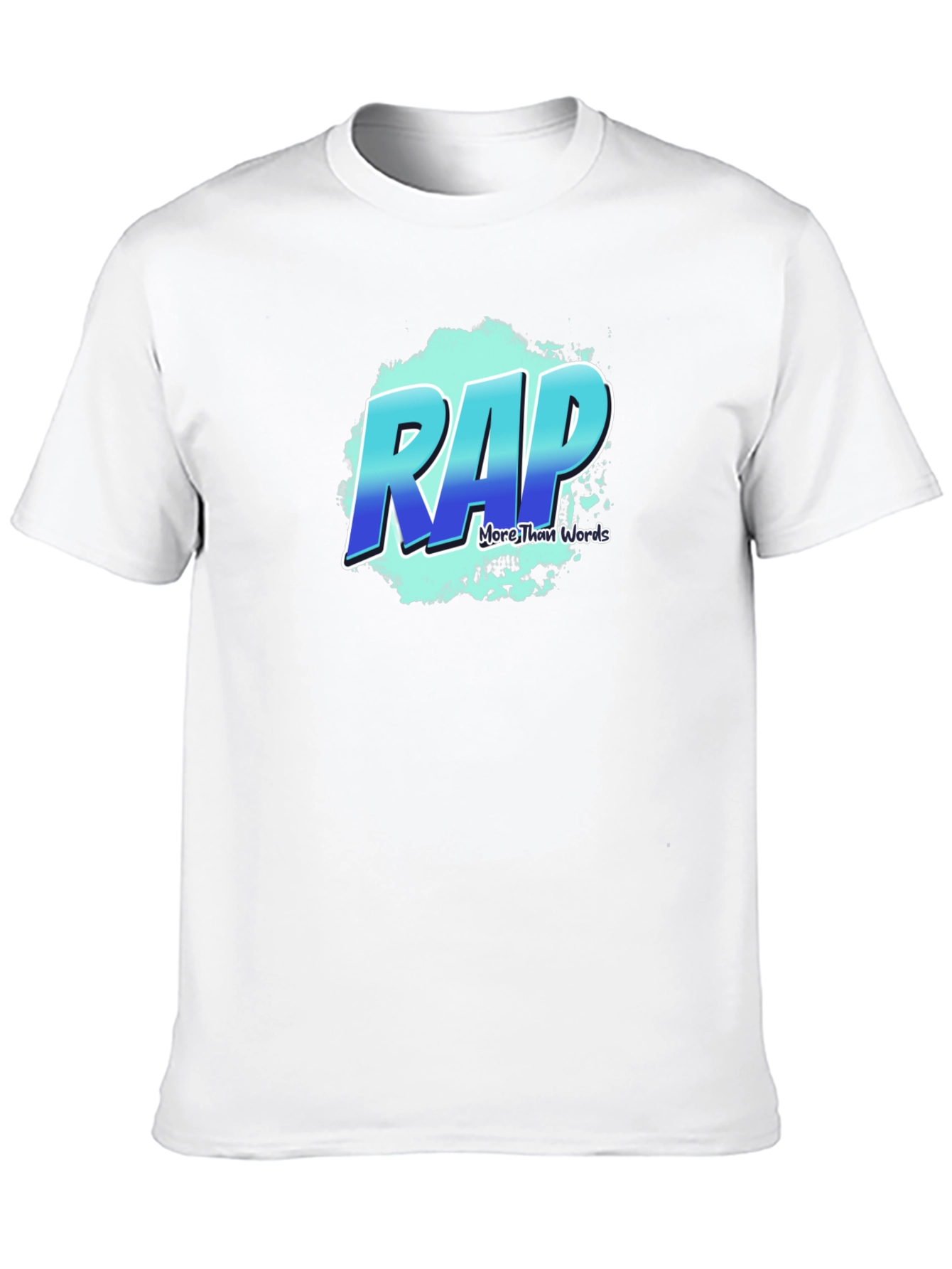 RAP More Than Words Black Graphic T-Shirt
