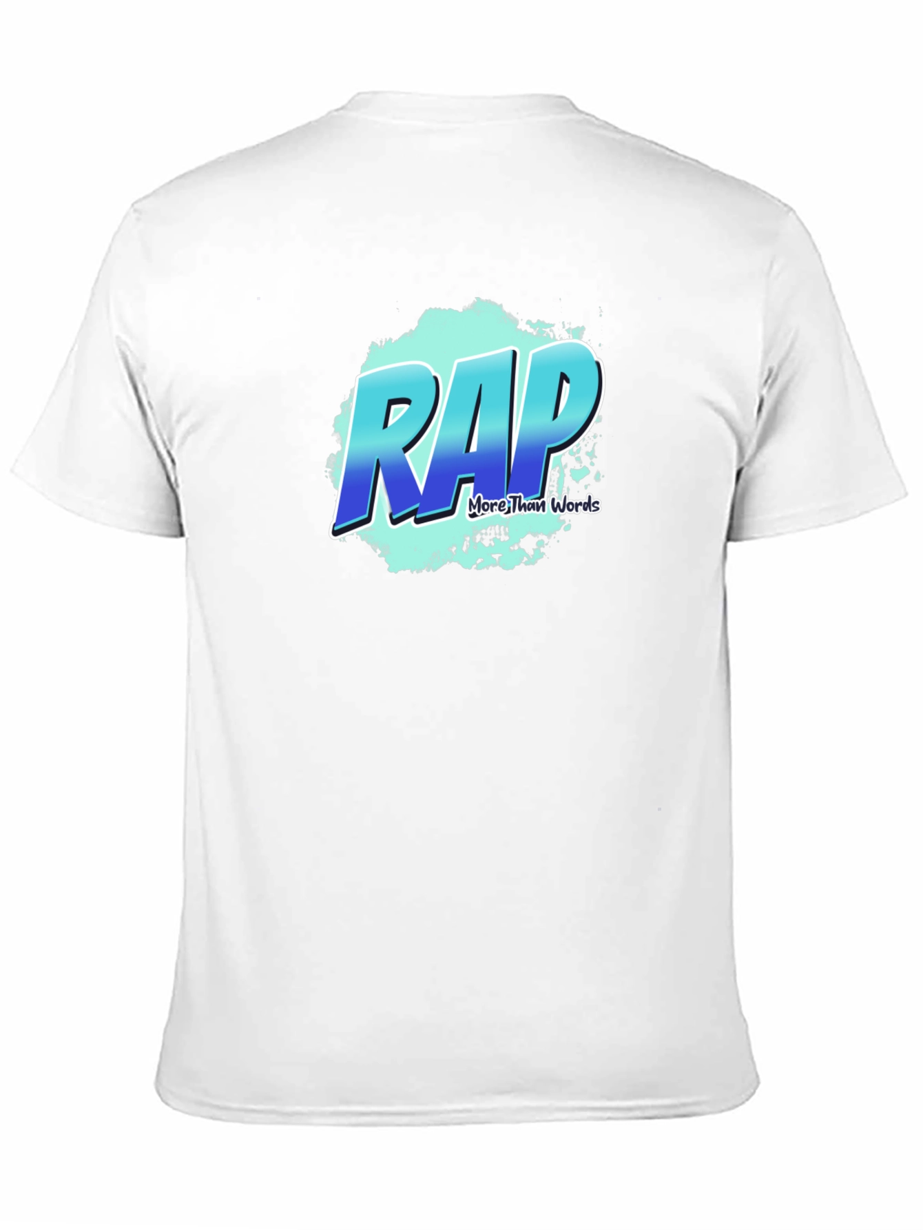 RAP More Than Words Black Graphic T-Shirt