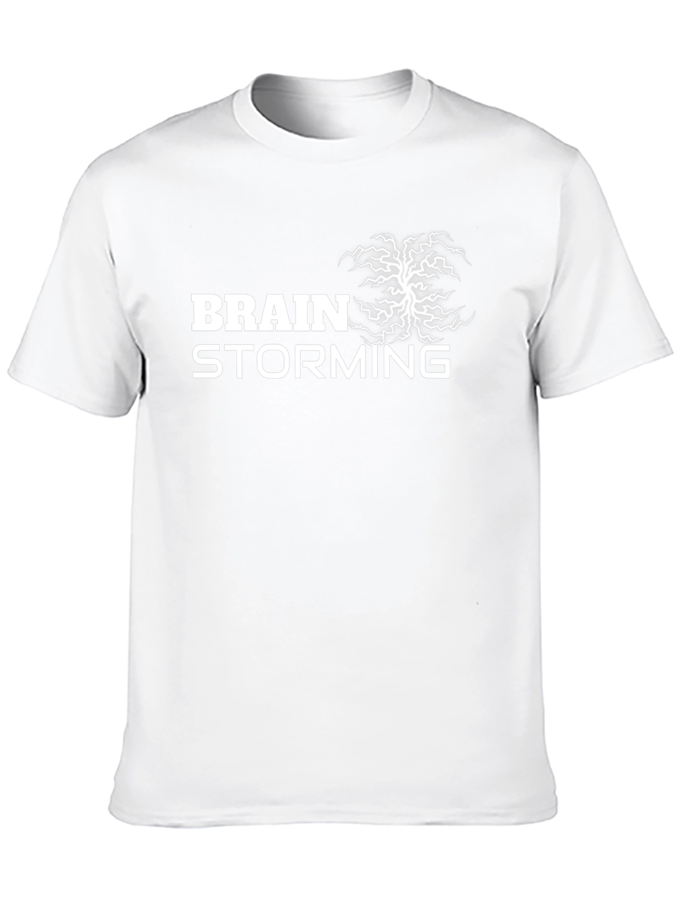 Brainstorming Graphic Tee - Black Cotton