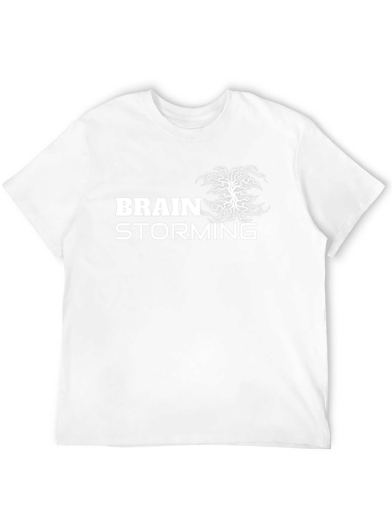 Brainstorming Graphic Tee - Black Cotton