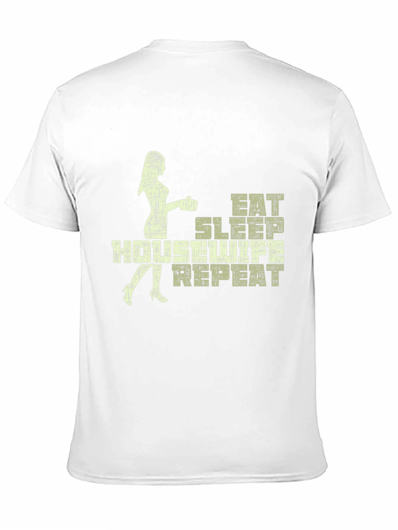 Eat Sleep Housewife Repeat Black Graphic Tee