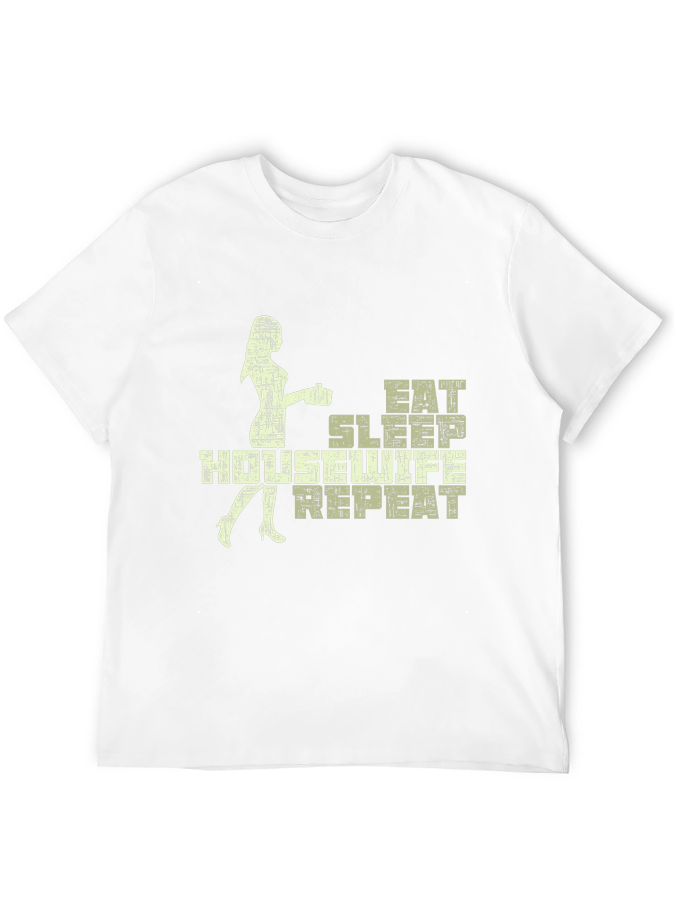Eat Sleep Housewife Repeat Black Graphic Tee