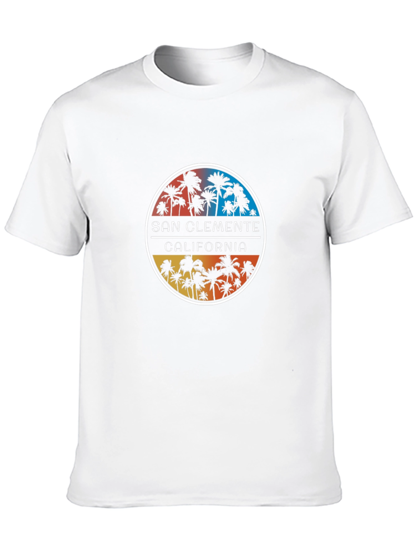 San Clemente California Palm Tree Graphic Tee
