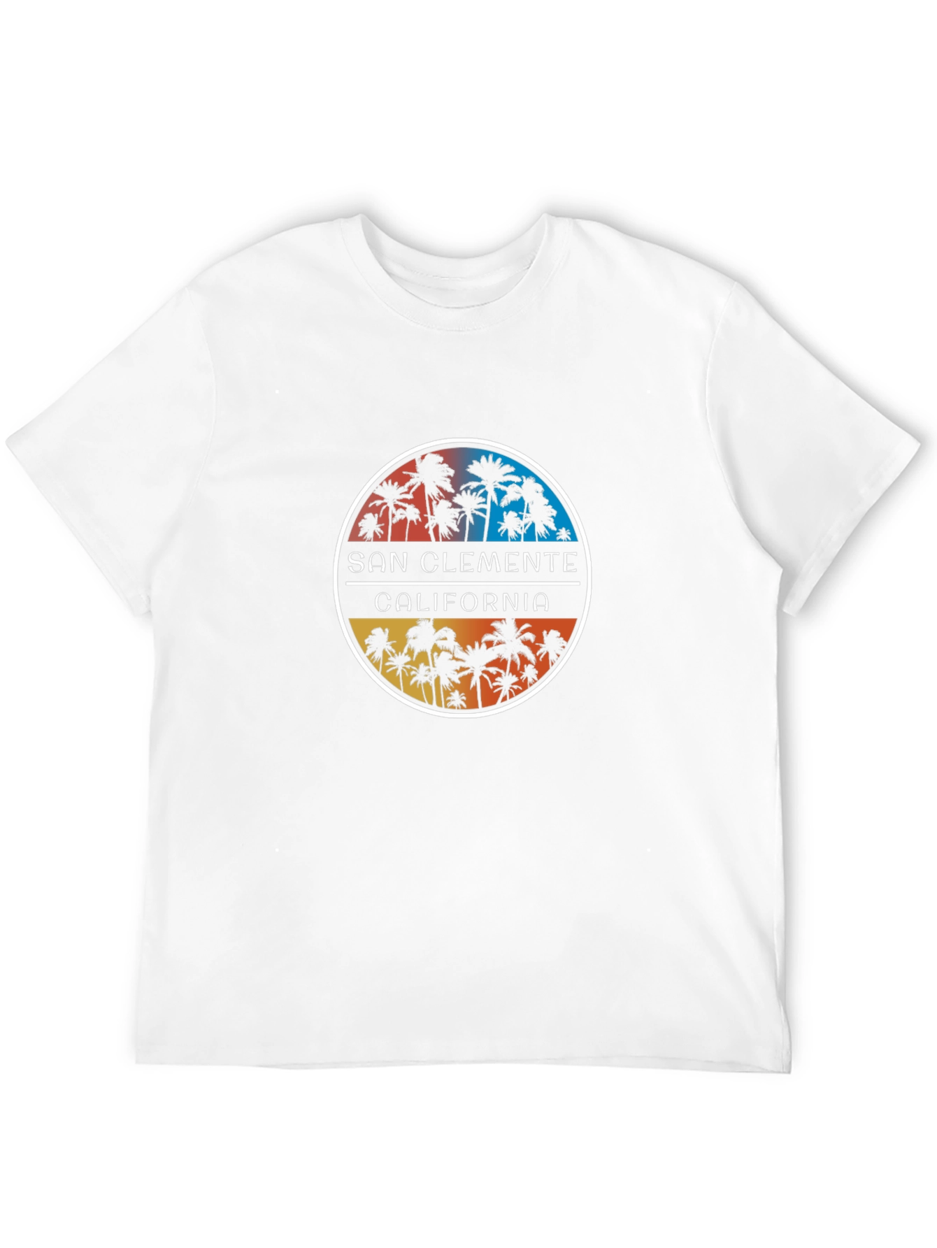 San Clemente California Palm Tree Graphic Tee