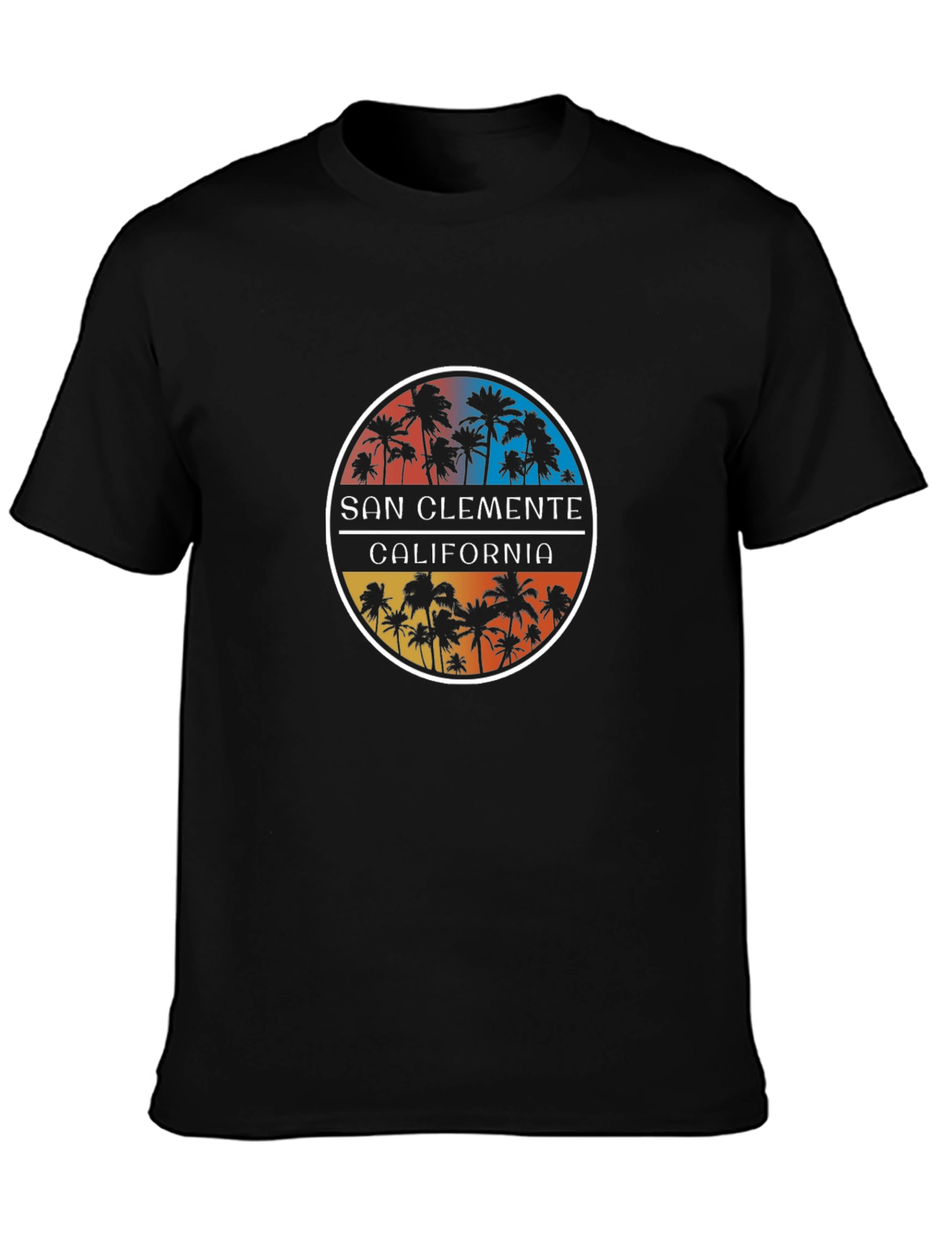 San Clemente California Palm Tree Graphic Tee