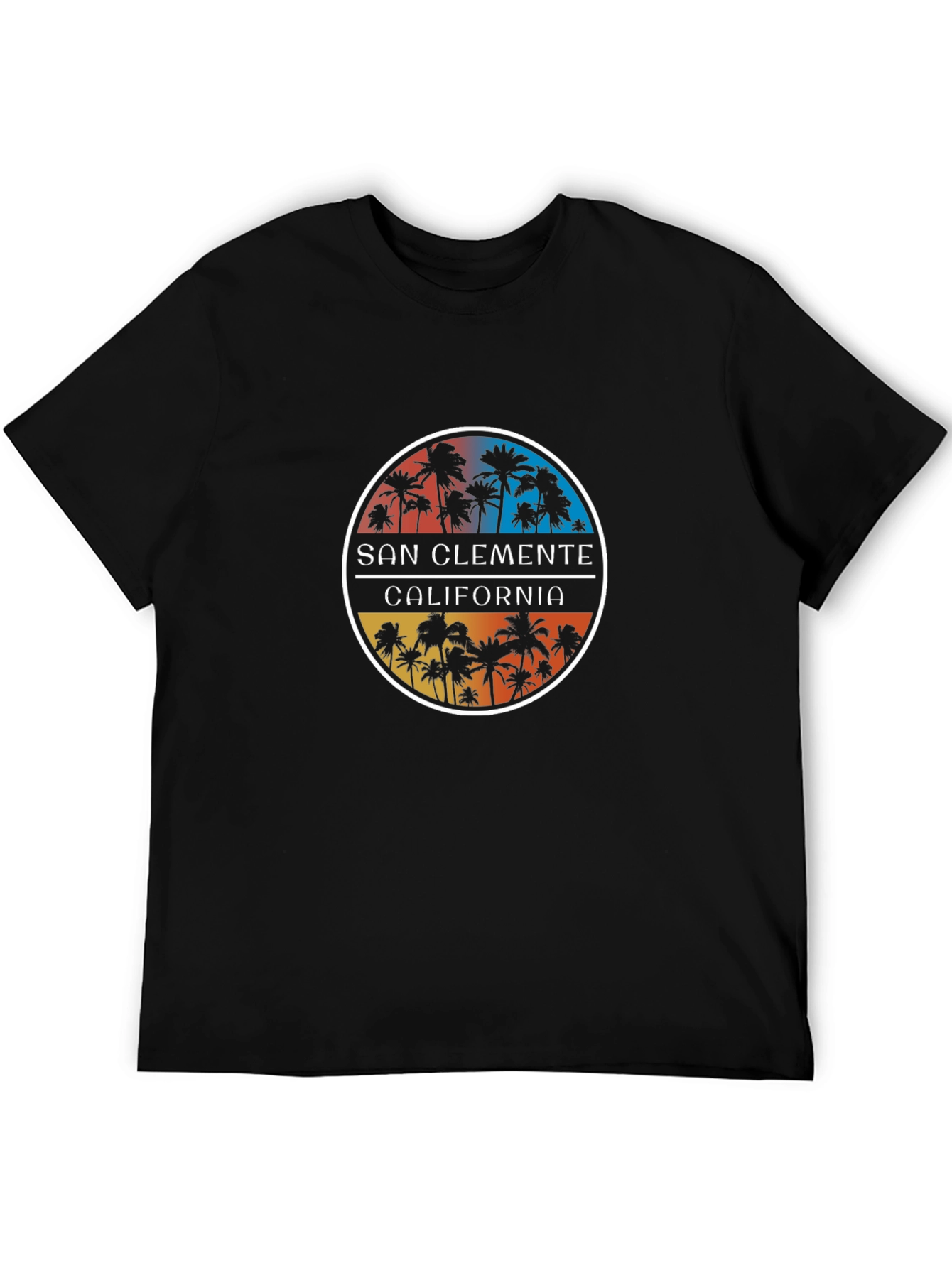 San Clemente California Palm Tree Graphic Tee