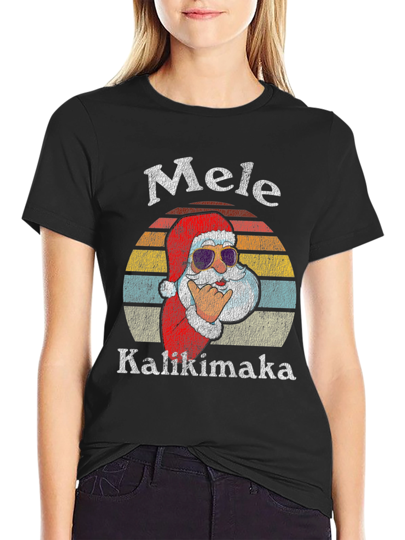 Mele Kalikimaka Santa T-Shirt