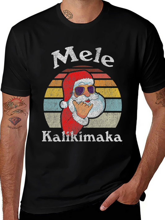 Mele Kalikimaka Santa T-Shirt
