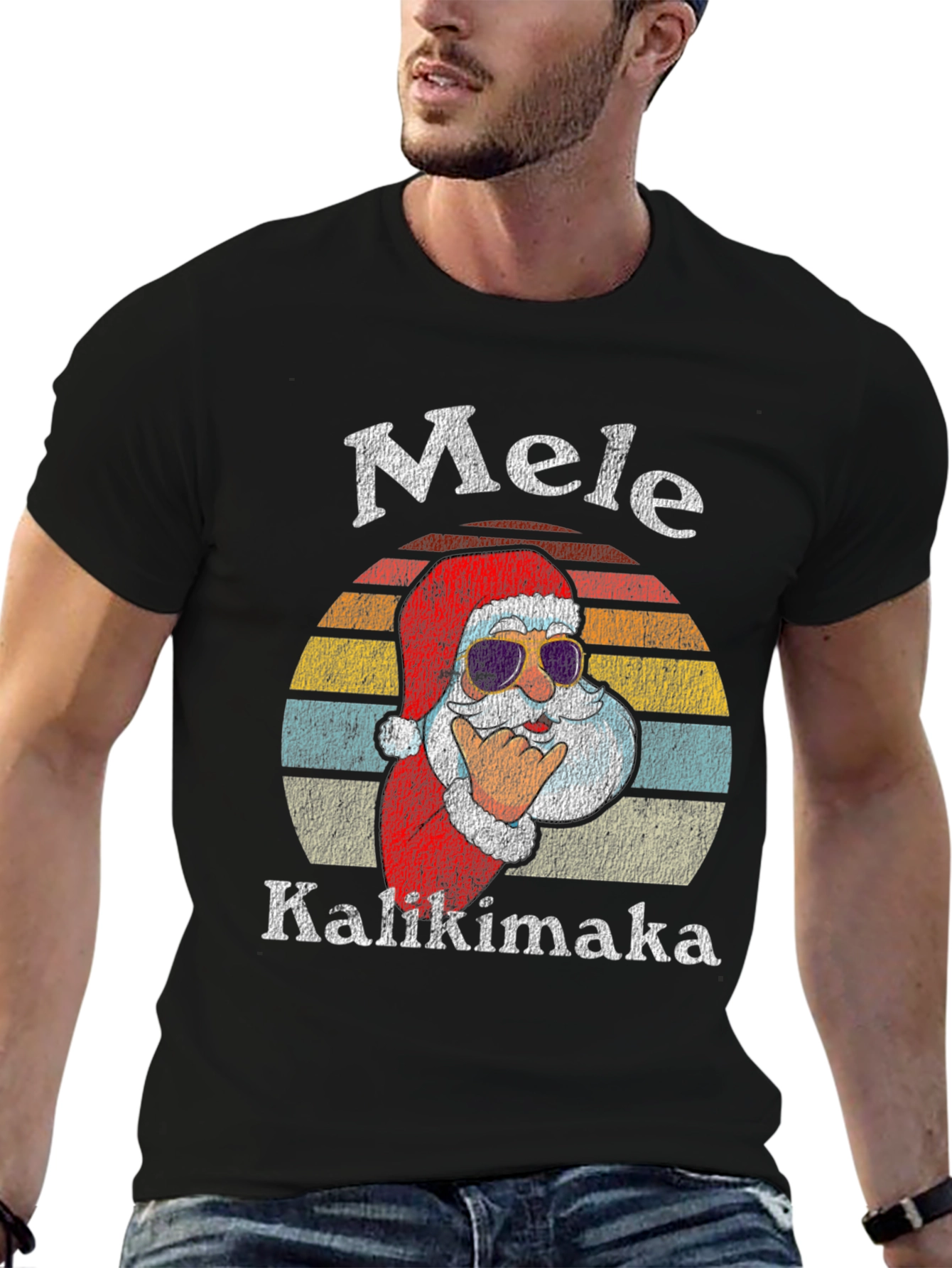 Mele Kalikimaka Santa T-Shirt