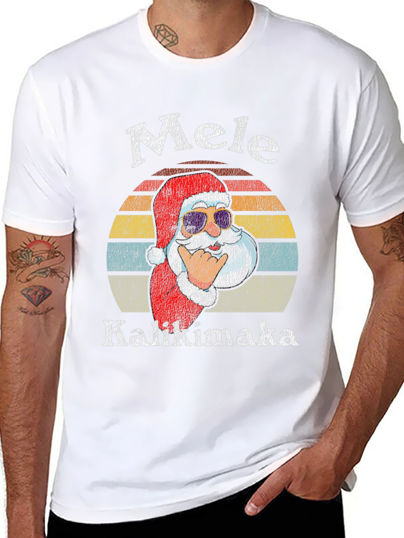 Mele Kalikimaka Santa T-Shirt