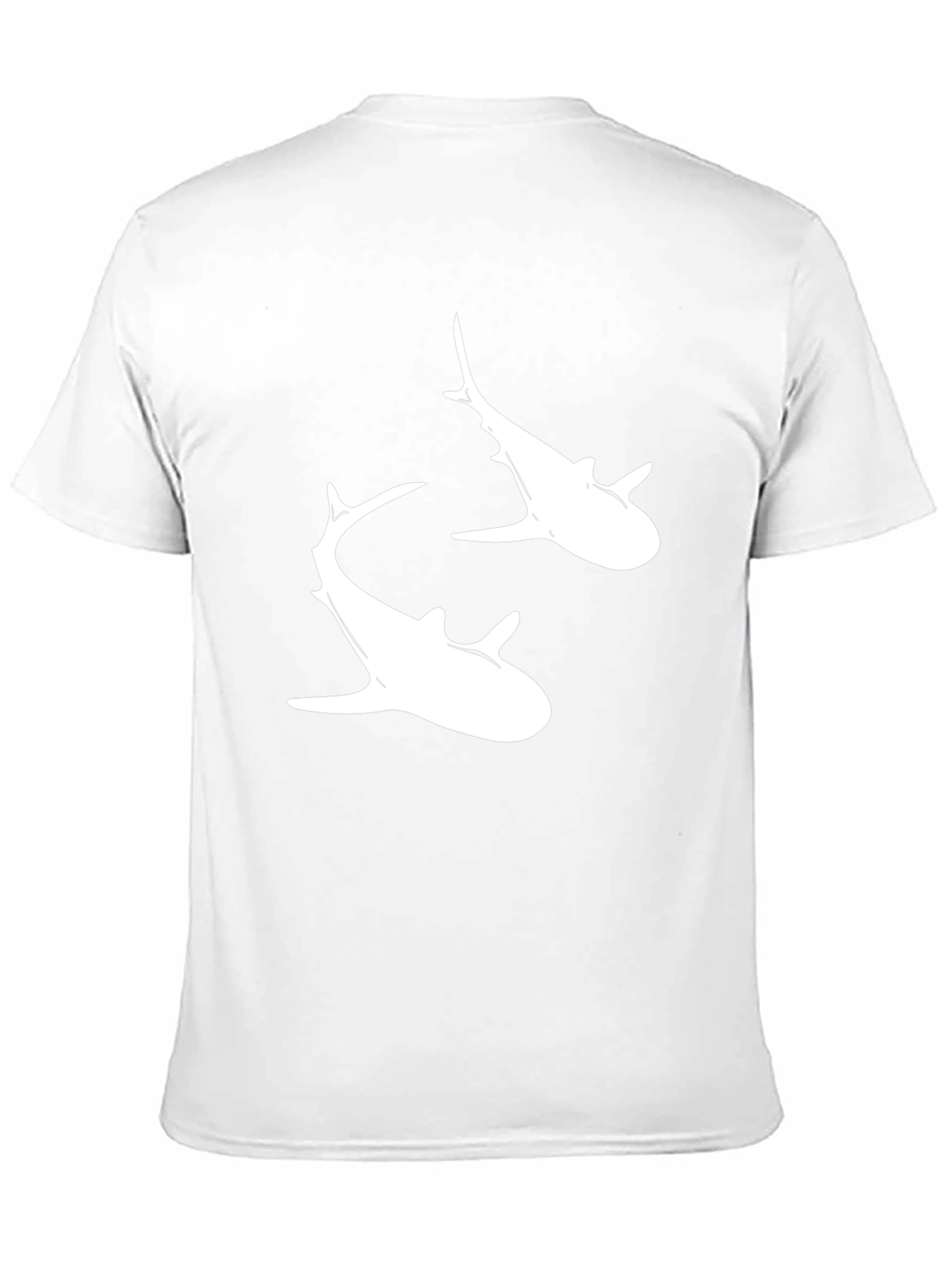 Shark Graphic Tee - Black Cotton Crew Neck T-Shirt