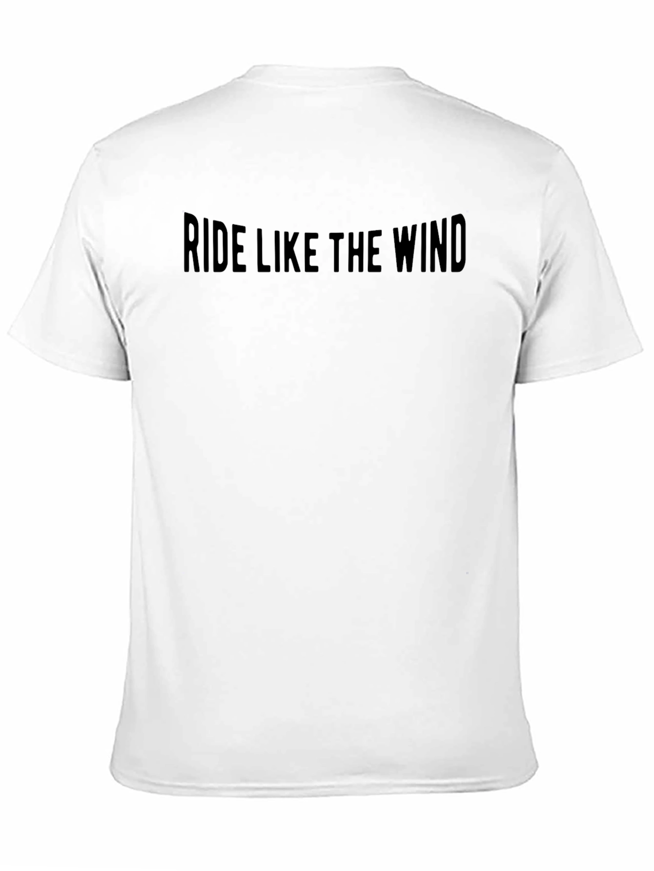 Ride Like The Wind T-Shirt - Classic Black Tee
