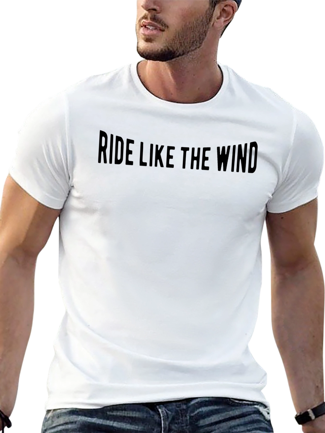 Ride Like The Wind T-Shirt - Classic Black Tee