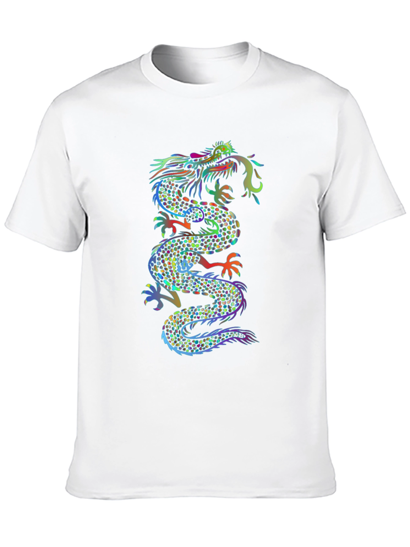 Dragon Graphic Print Black T-Shirt