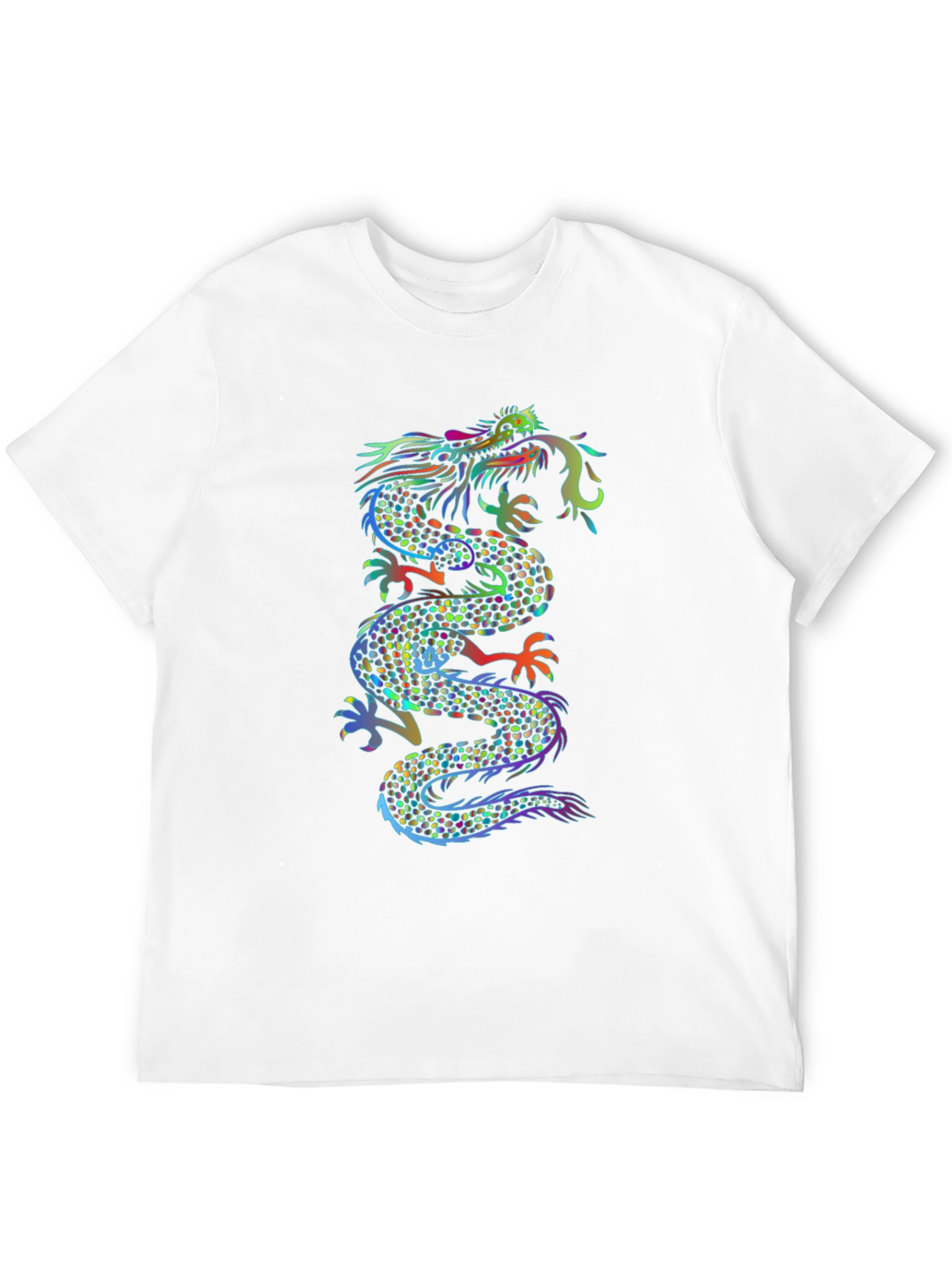 Dragon Graphic Print Black T-Shirt