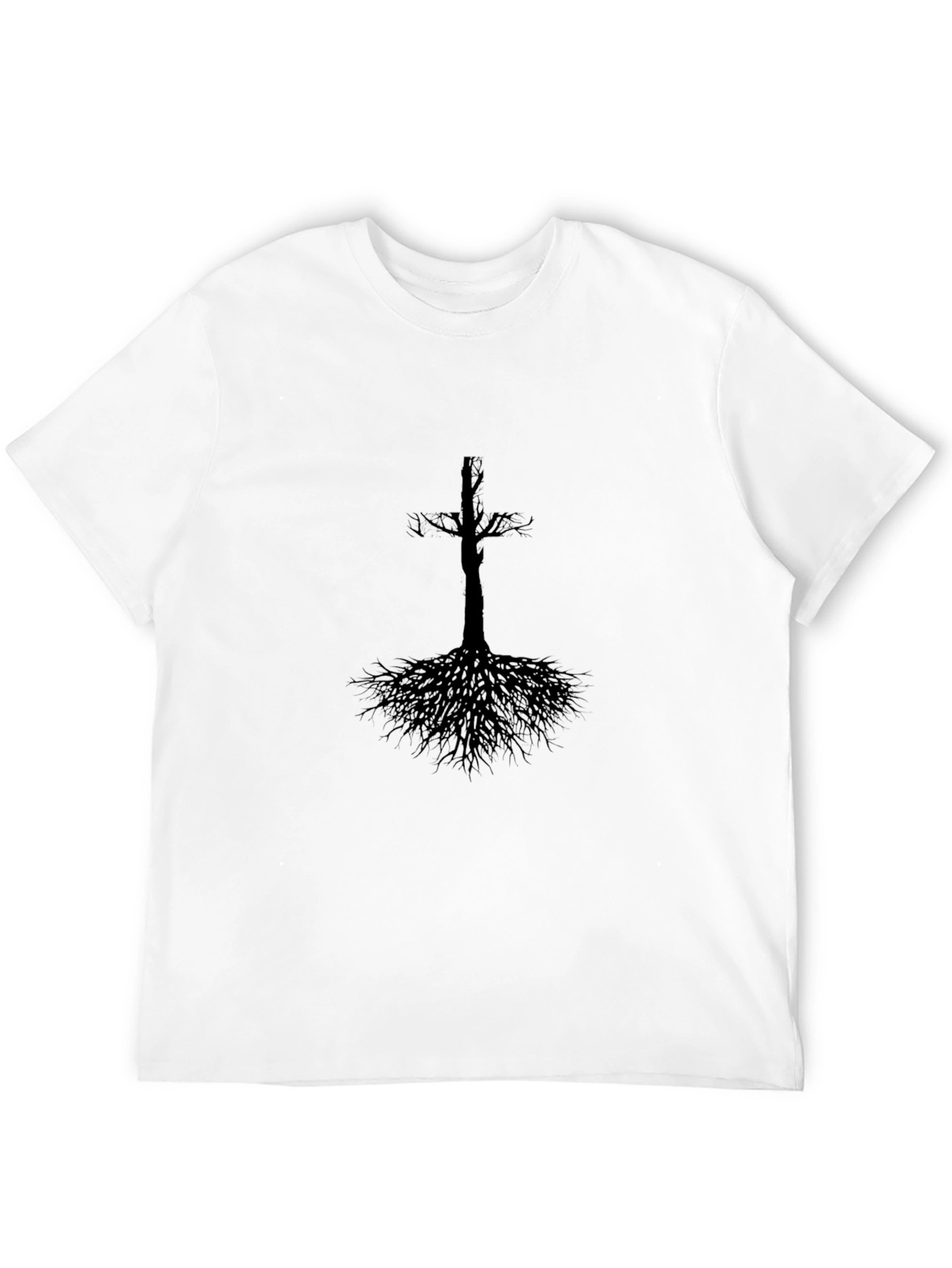Gothic Tree Roots T-Shirt - Black Graphic Tee