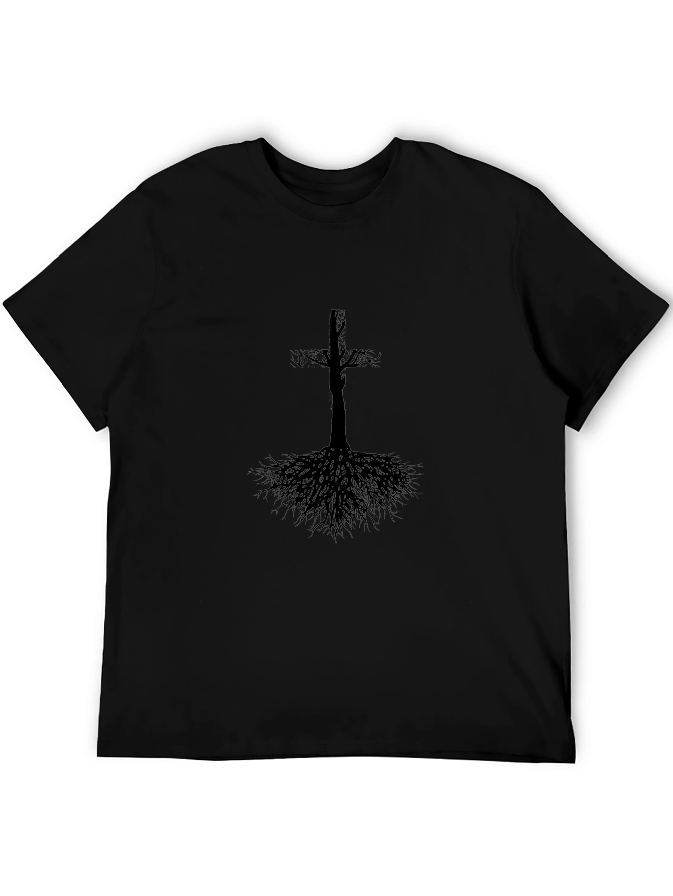 Gothic Tree Roots T-Shirt - Black Graphic Tee