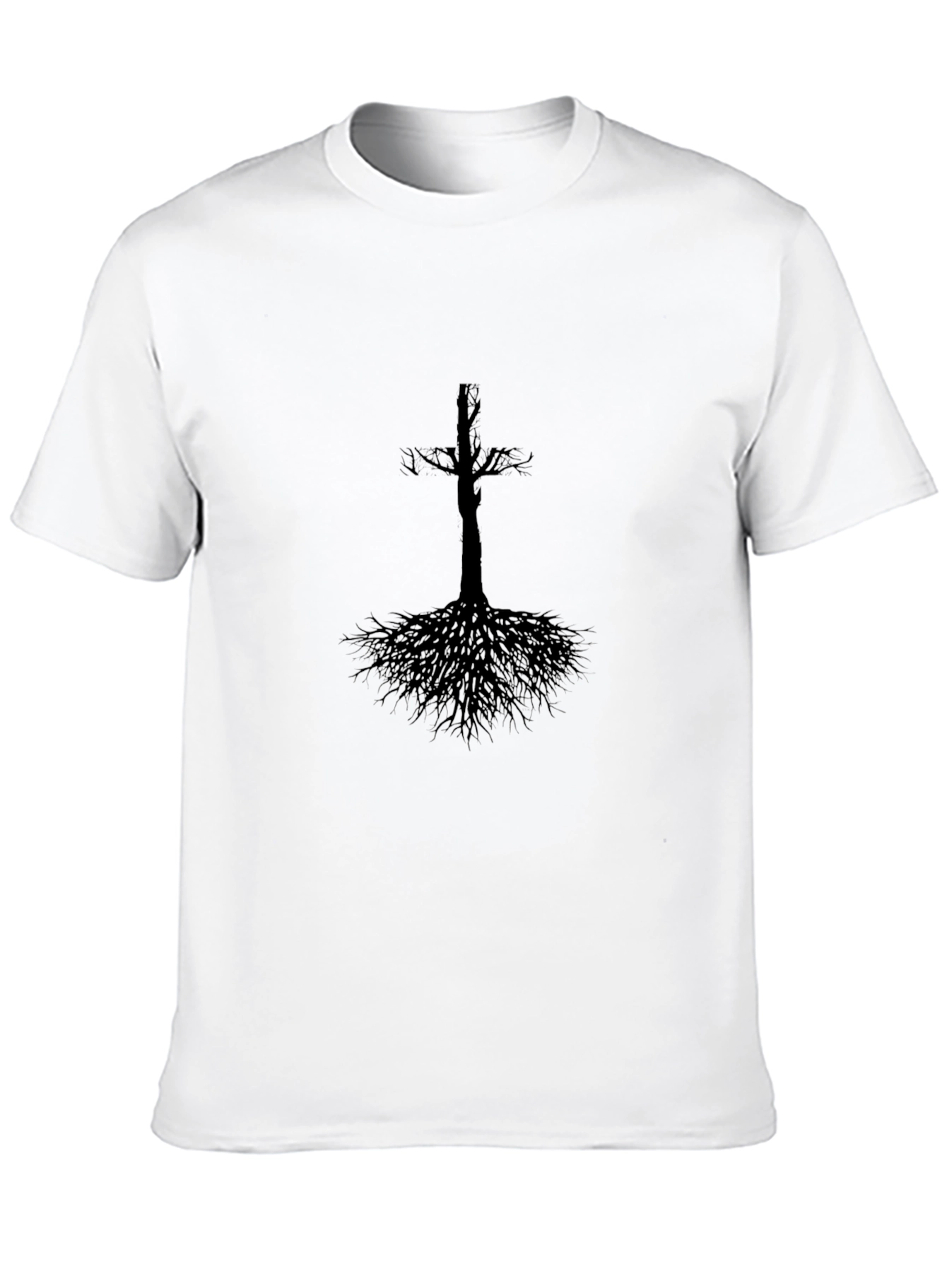 Gothic Tree Roots T-Shirt - Black Graphic Tee
