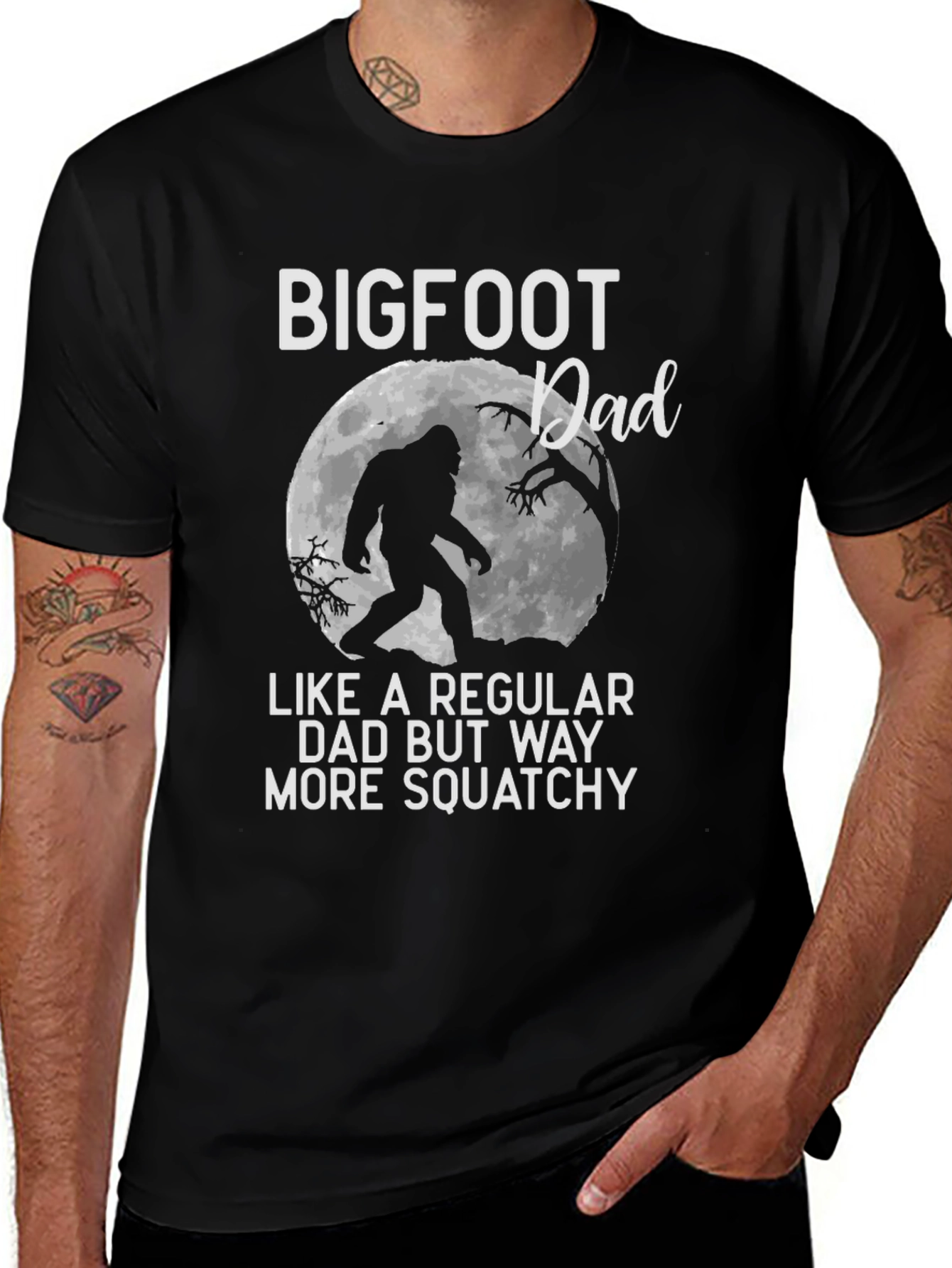 Bigfoot Dad T-Shirt - Squatchy Humor