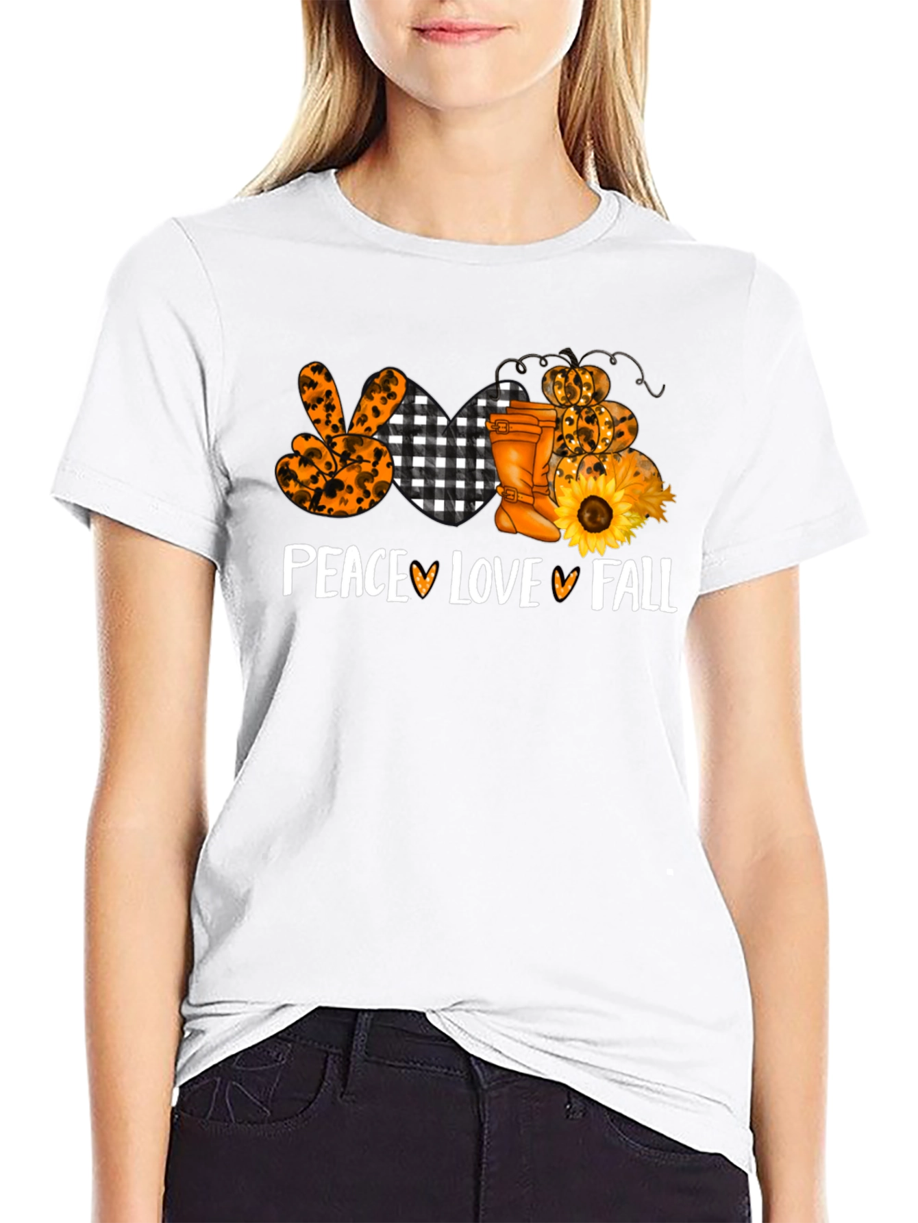 Peace Love Fall Graphic Tee